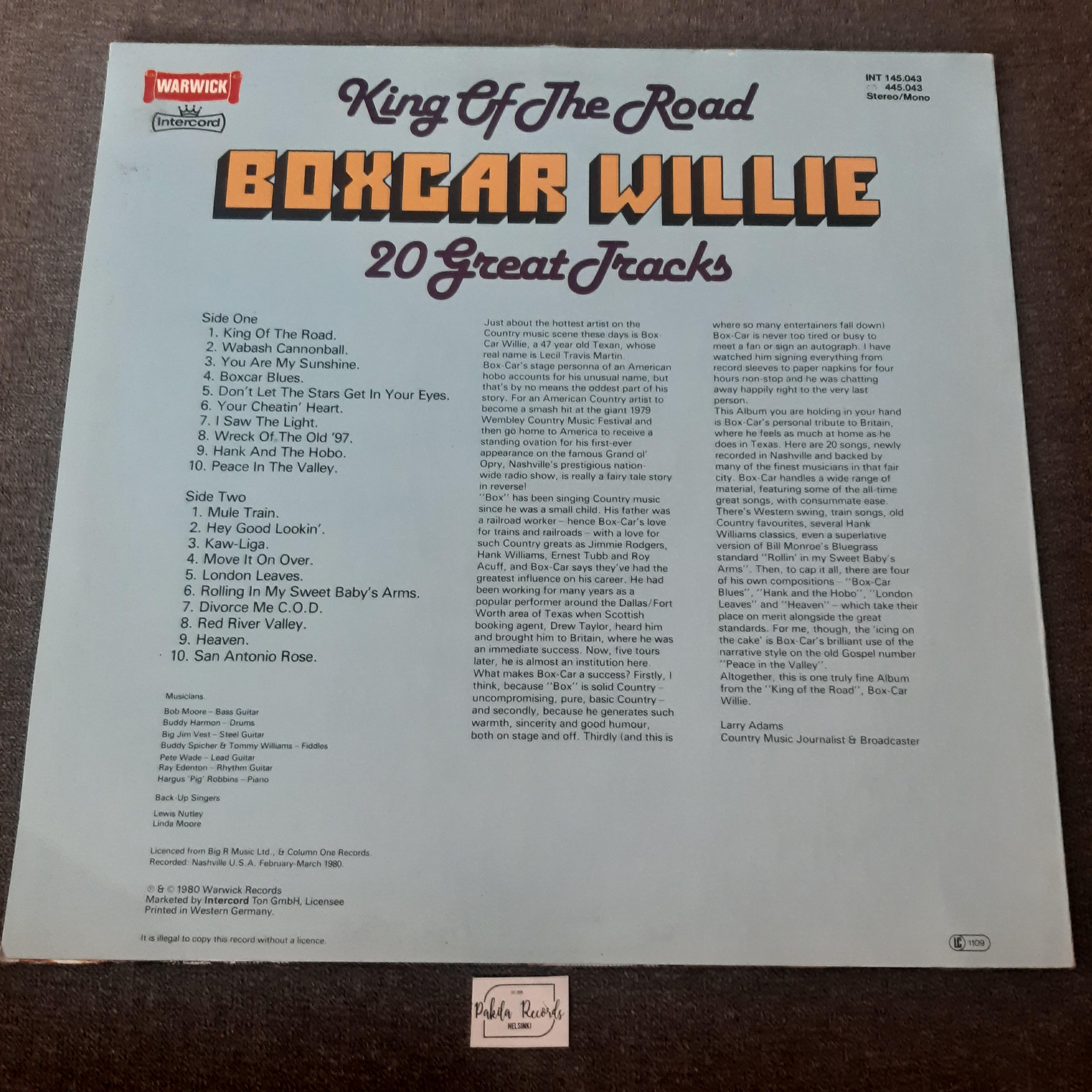 Boxcar Willie - King Of The Road 20 Great Tracks - LP (käytetty)