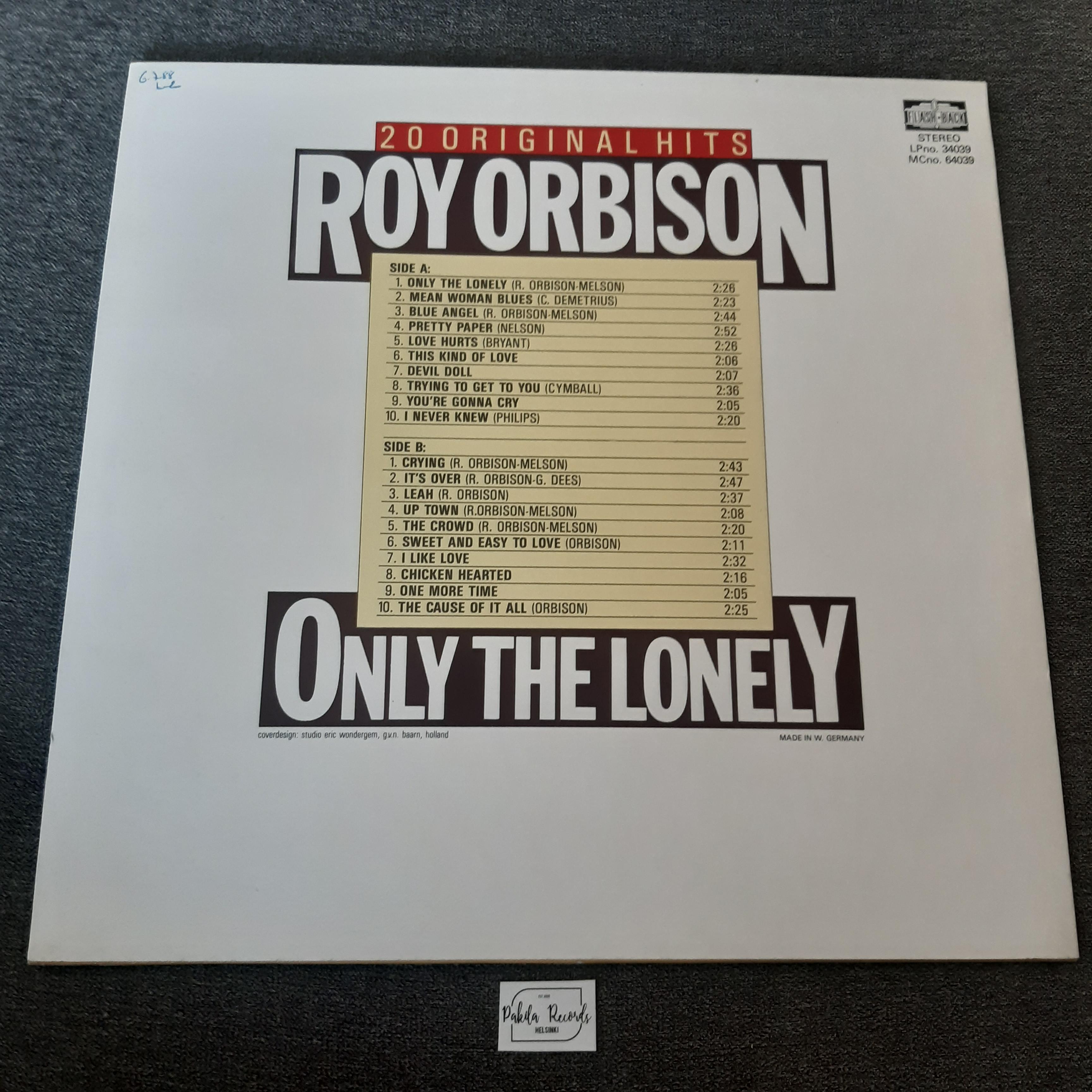 Roy Orbison - Only The Lonely, 20 Original Hits - LP (käytetty)