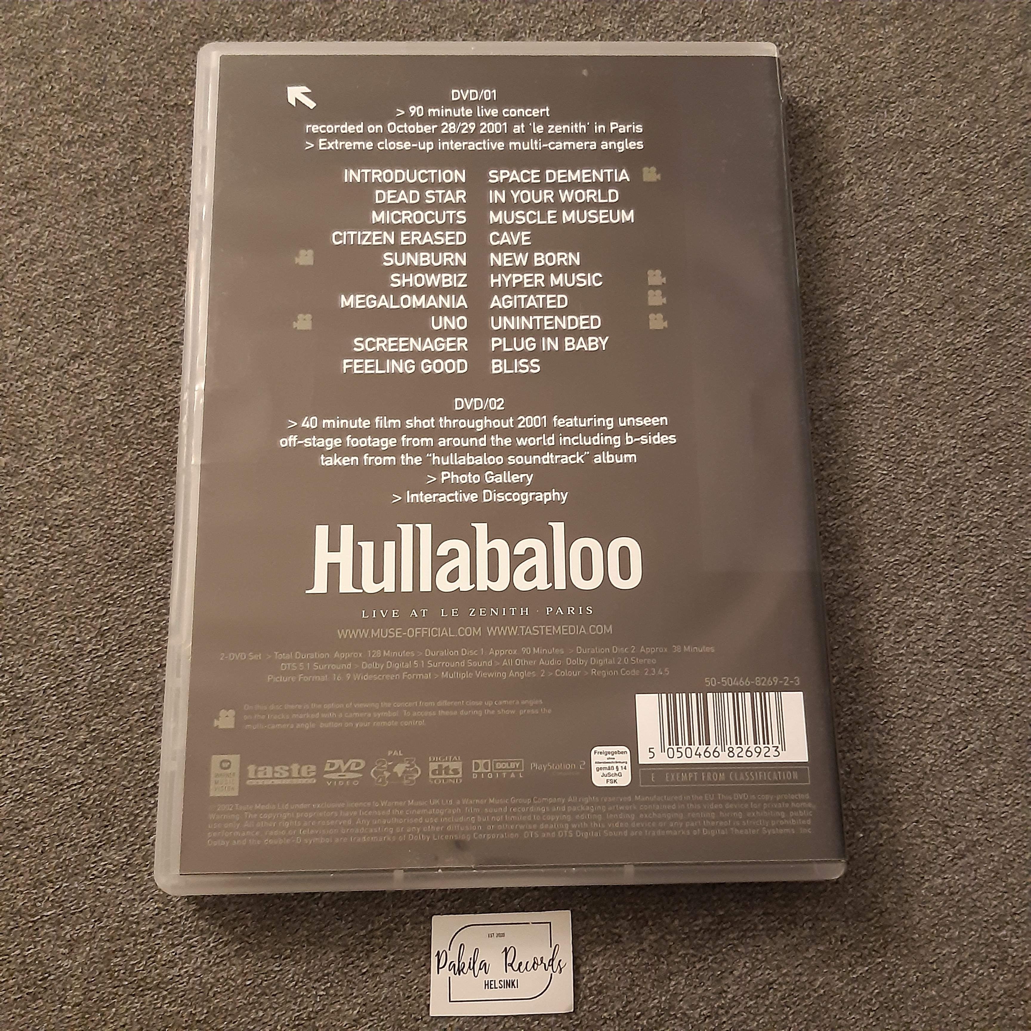 Muse - Hullabaloo, Live At Le Zenith Paris - 2 DVD (käytetty)