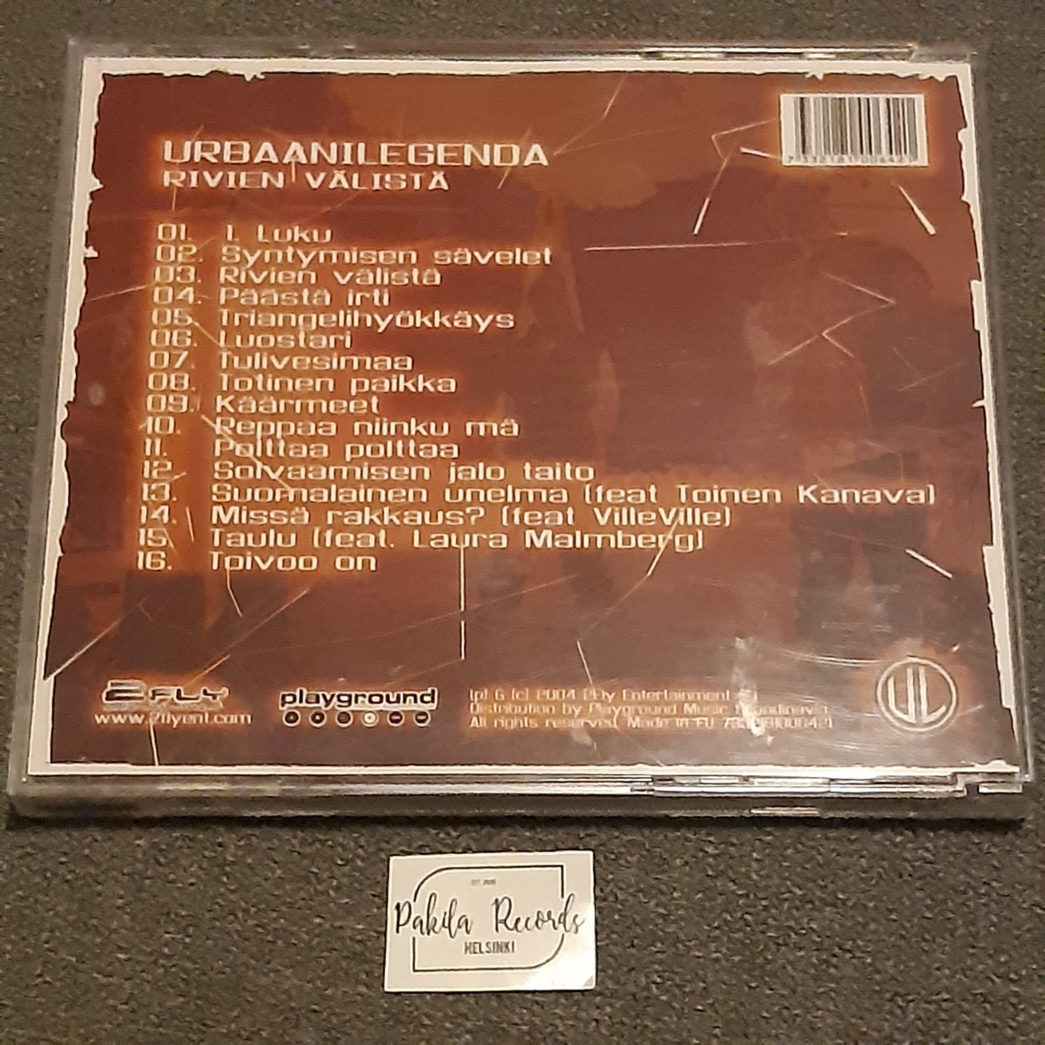 Urbaanilegenda - Rivien välistä - CD (käytetty)