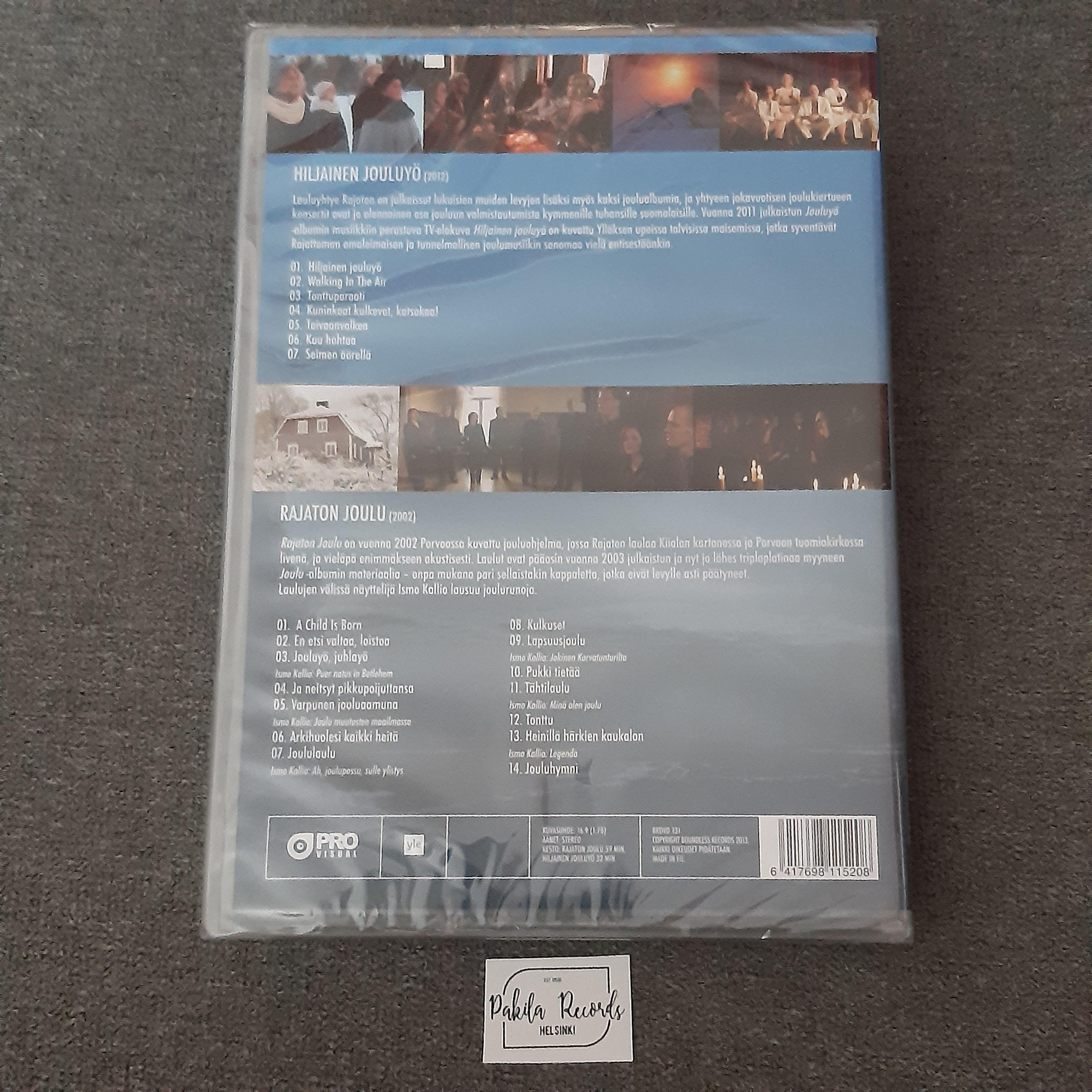 Rajaton - Hiljainen jouluyö, Musiikkielokuva - DVD (käytetty)