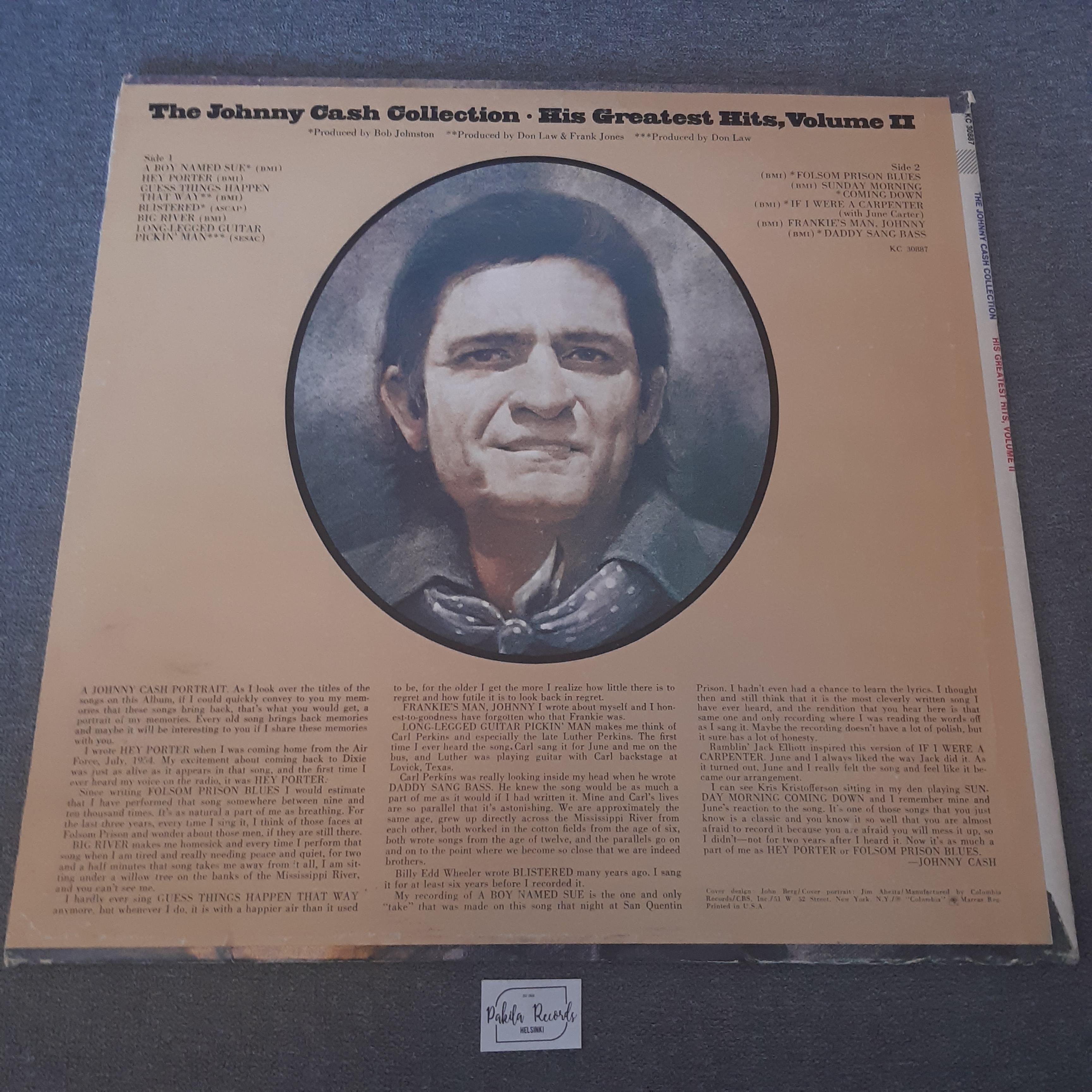 Johnny Cash - The Johnny Cash Collection, His Greatest Hits, Volume II - LP (käytetty)