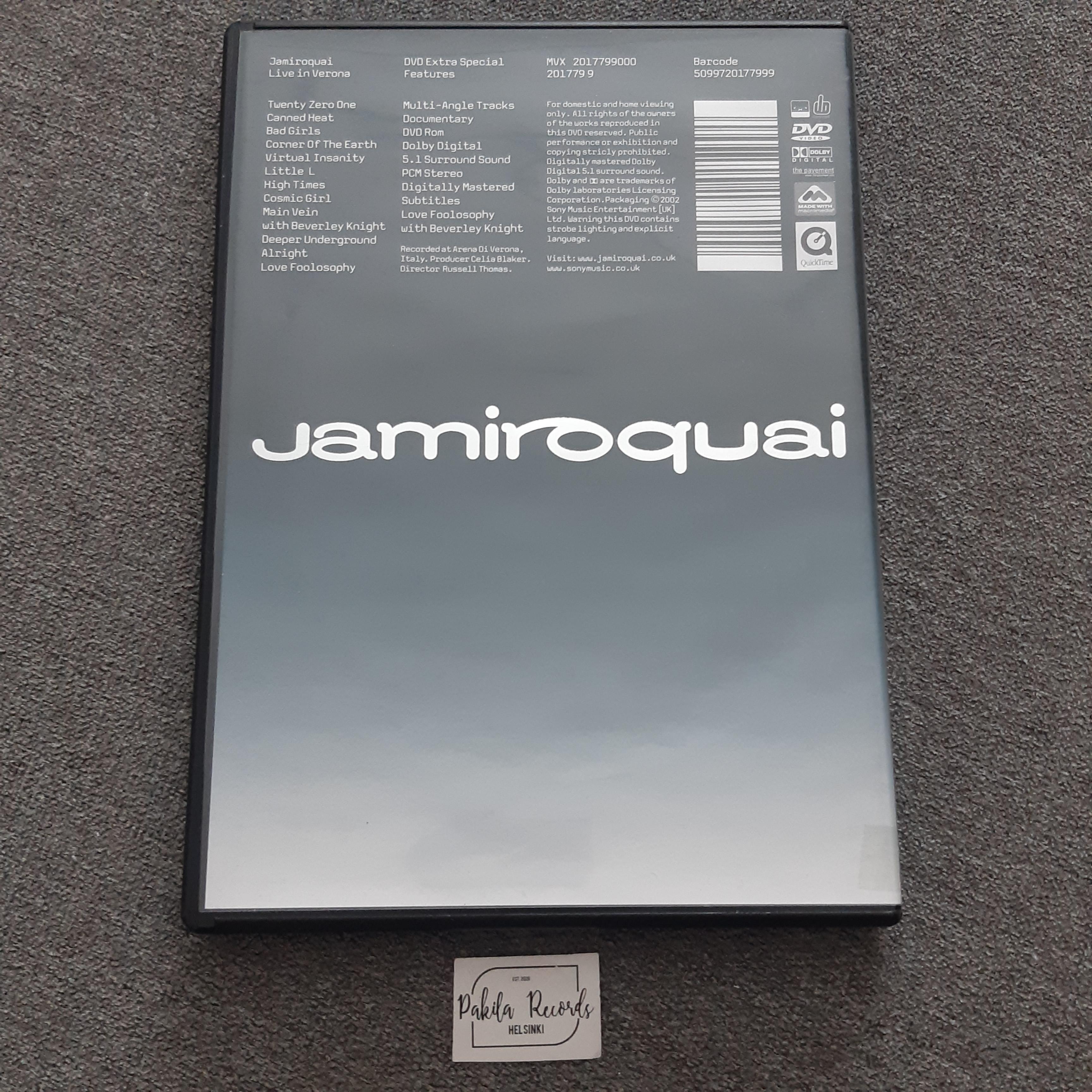 Jamiroquai - Live In Verona - DVD (käytetty)