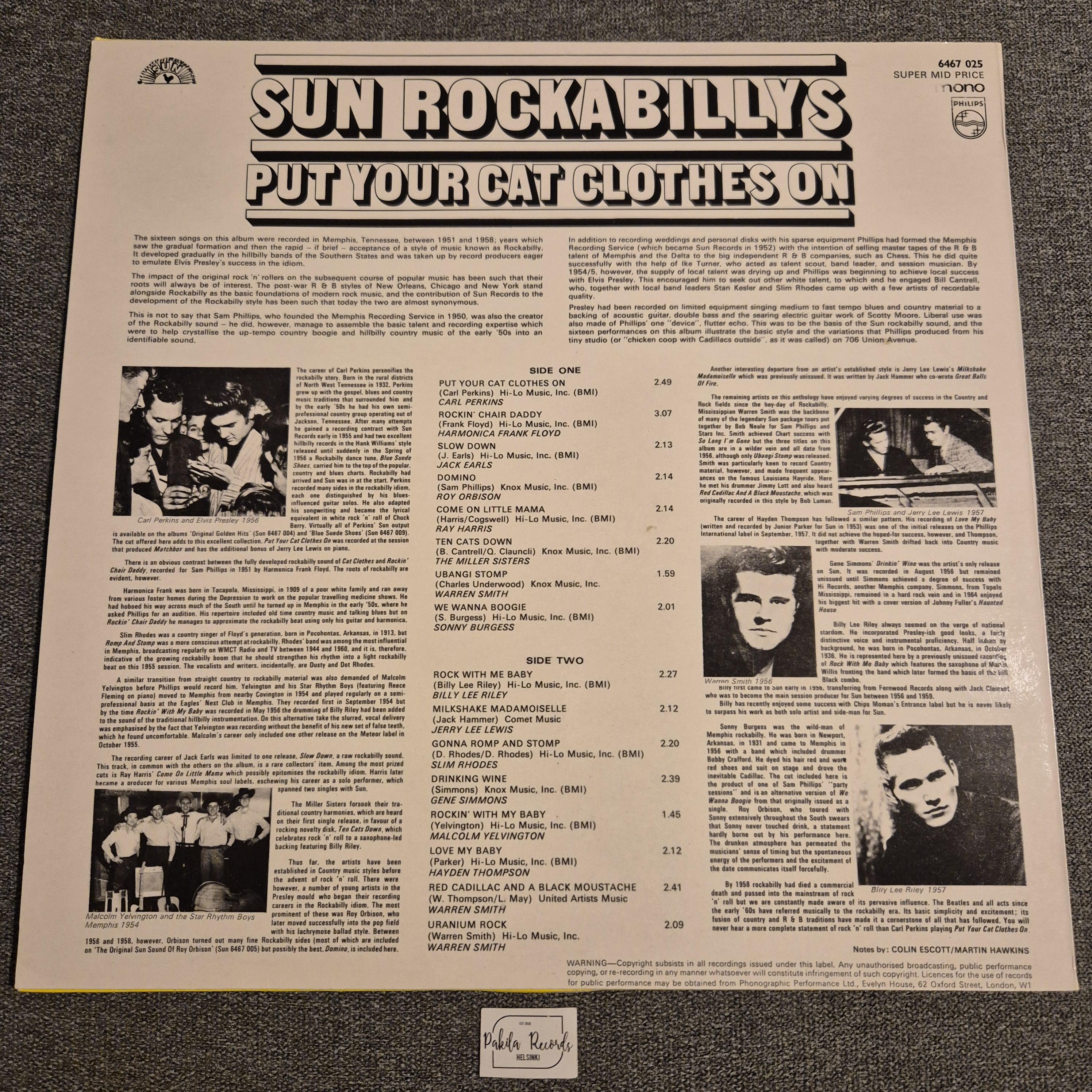 Sun Rockabillys - Put Your Cat Clothes On - LP (käytetty)