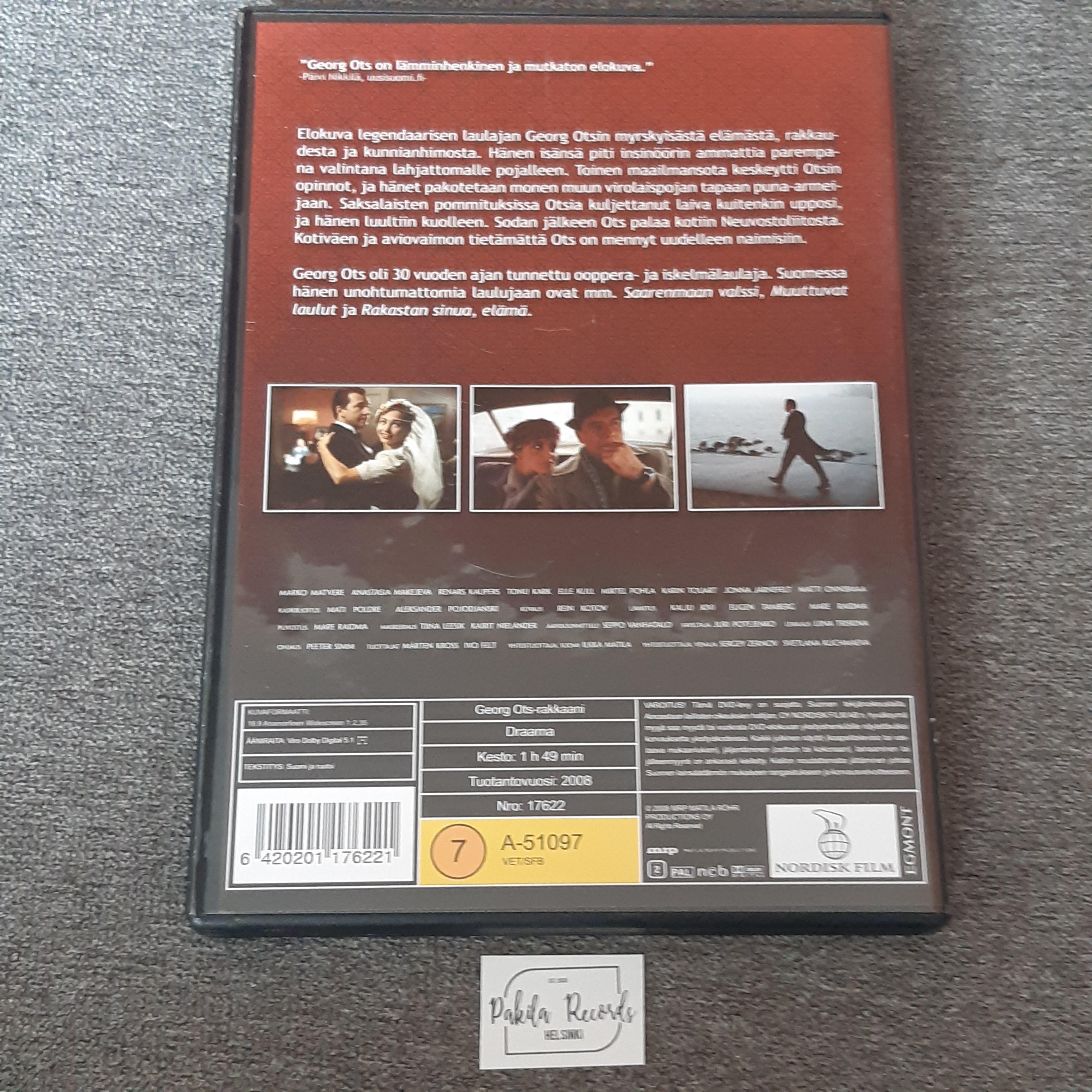Georg Ots, Rakkaani - DVD (käytetty)