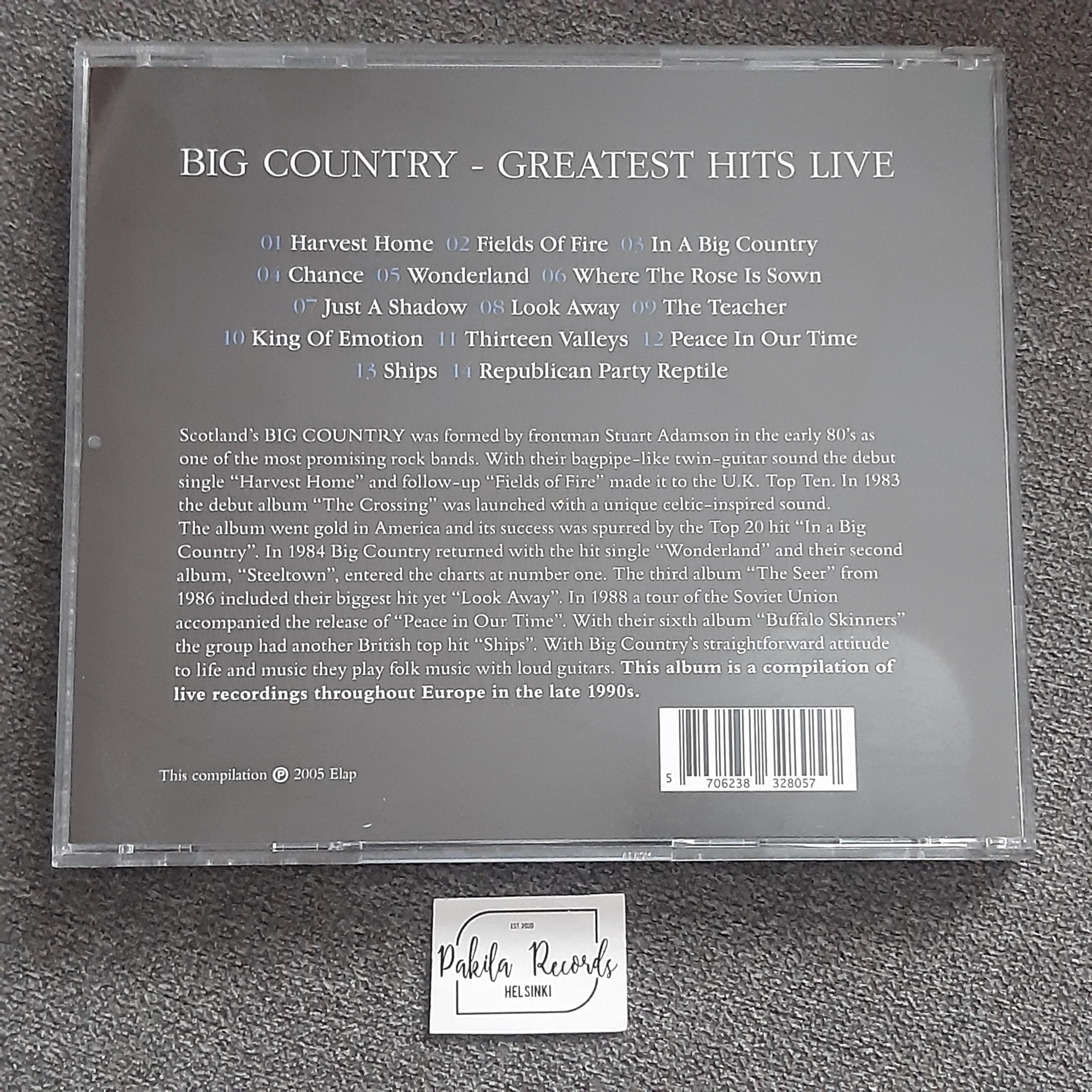 Big Country - Greatest Hits Live - CD (käytetty)