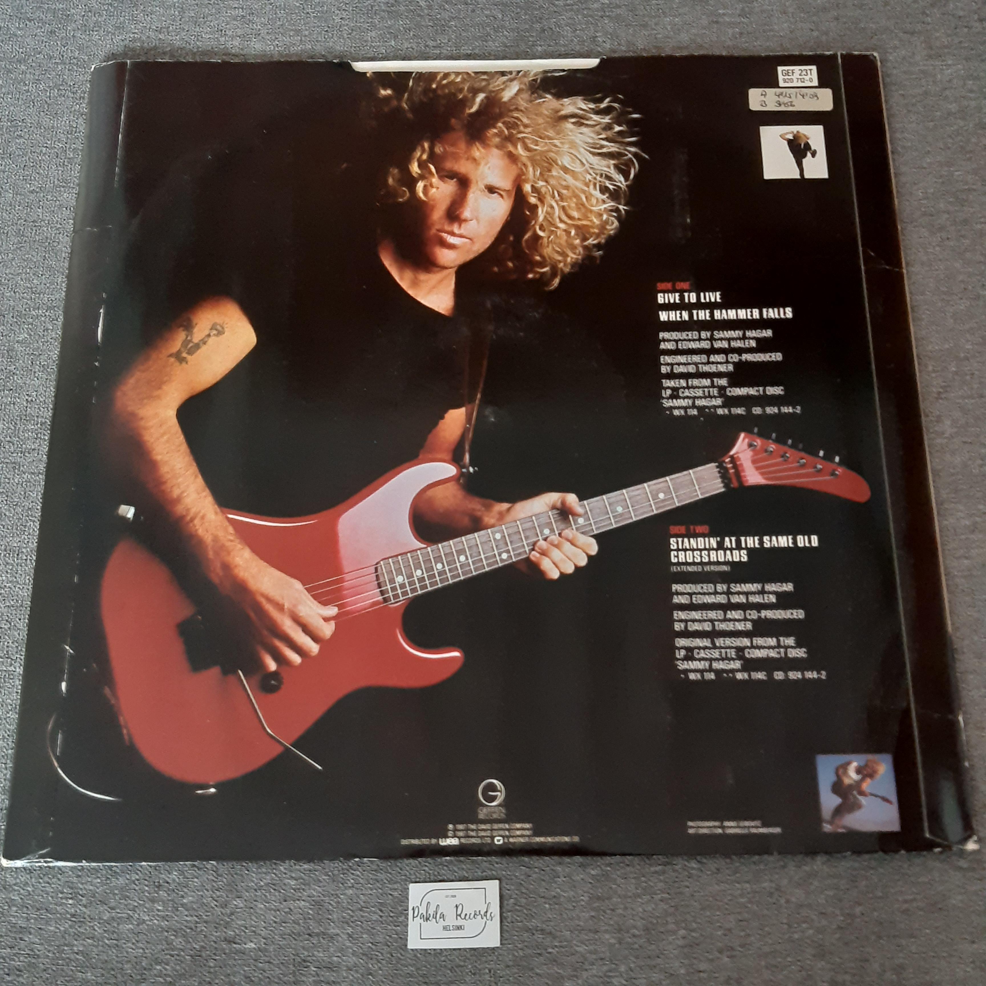 Sammy Hagar - Give To Live, Ltd Ed. - EP 12" (käytetty)