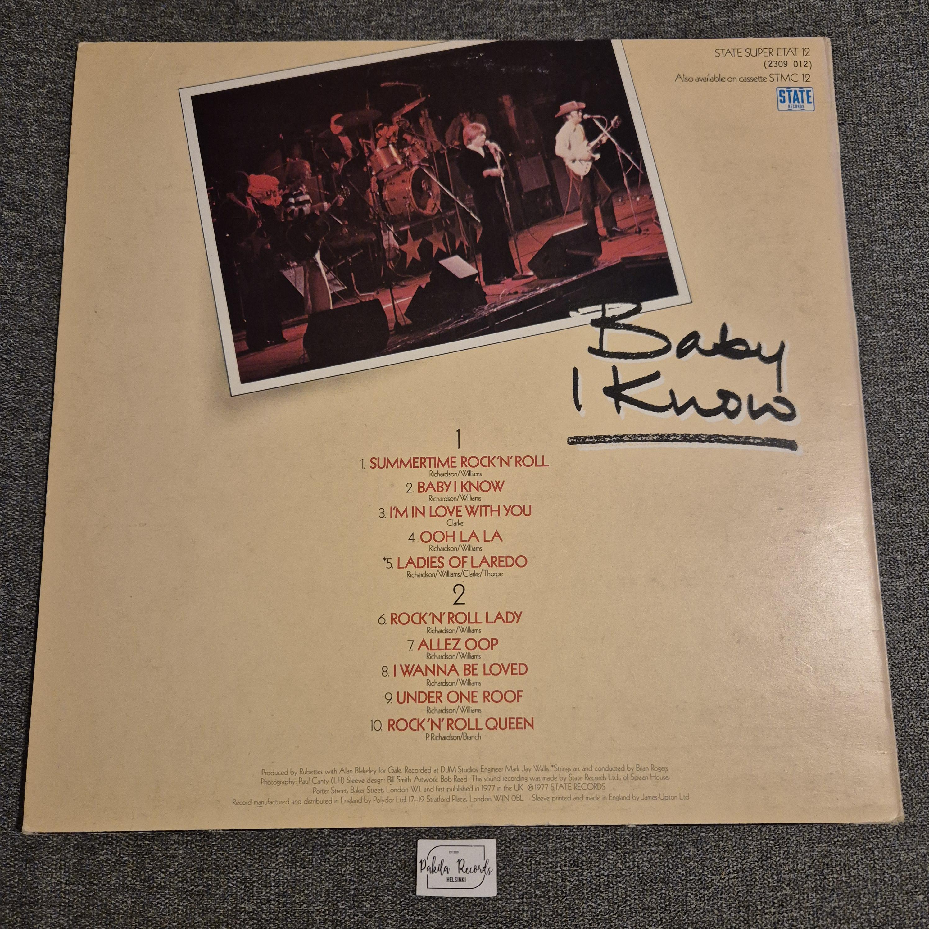 The Rubettes - Baby I Know - LP (käytetty)