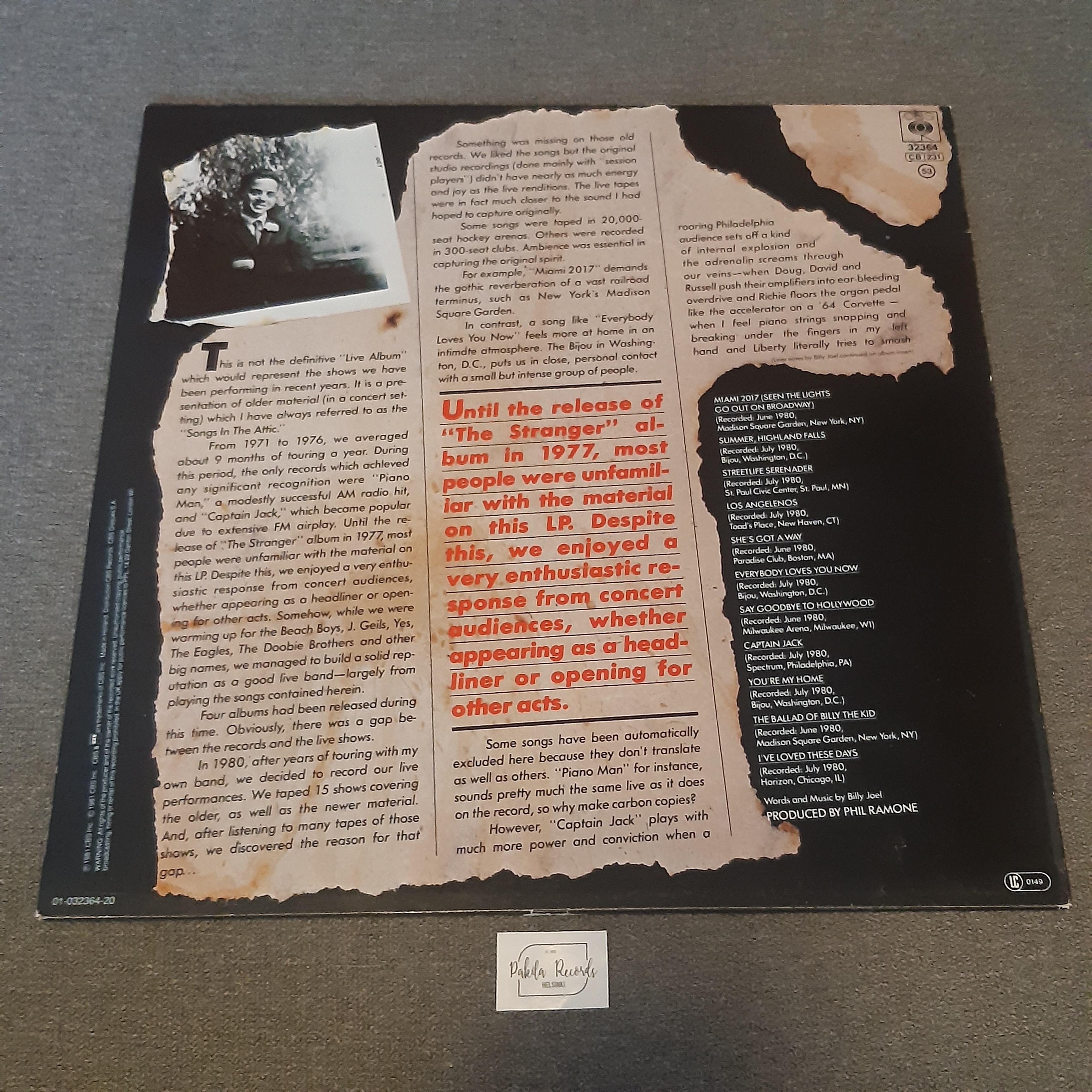 Billy Joel - Songs In The Attic - LP (käytetty)