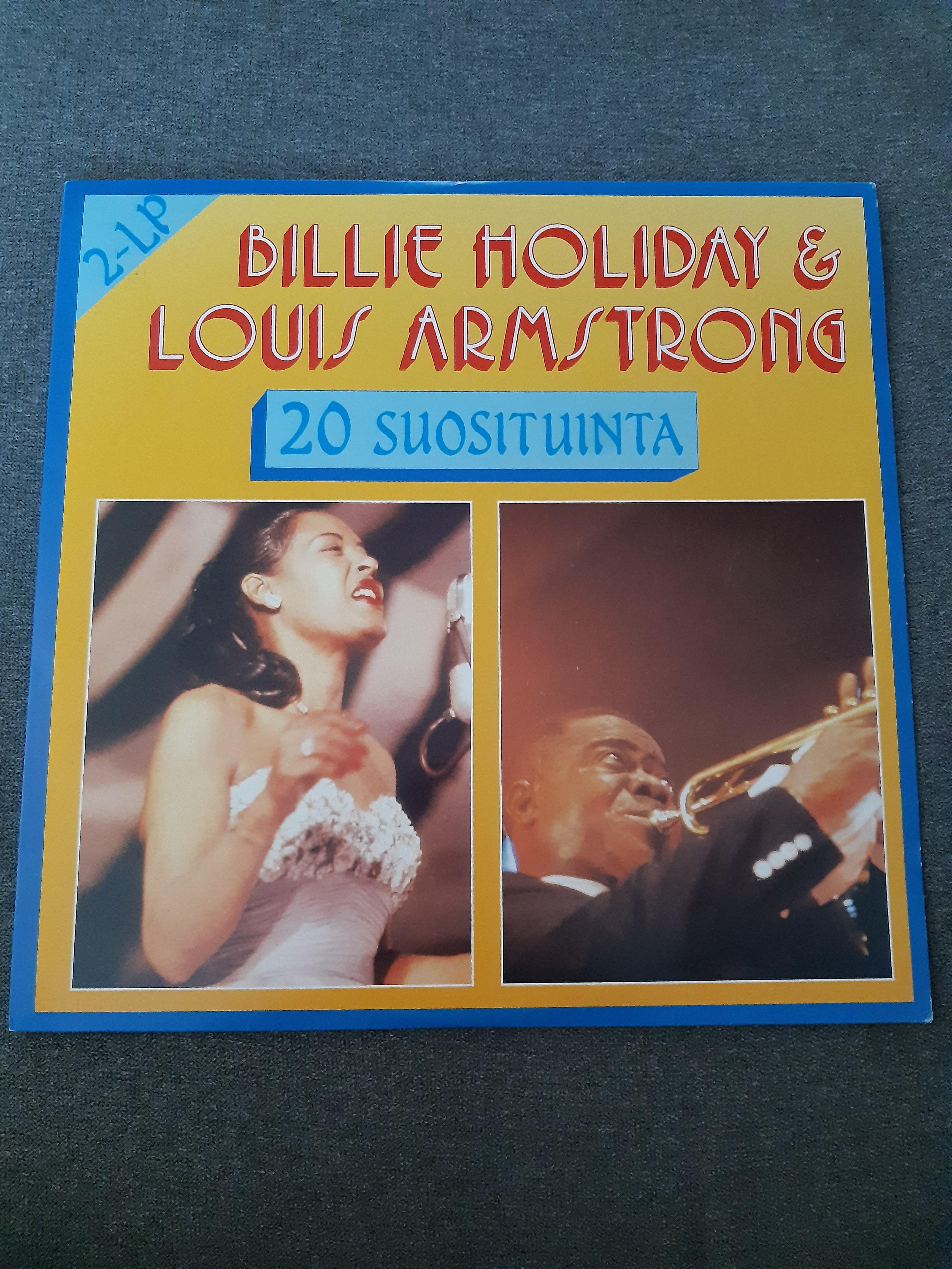 Billie Holiday & Louis Armstrong - 20 Suosituinta - 2 LP (käytetty)