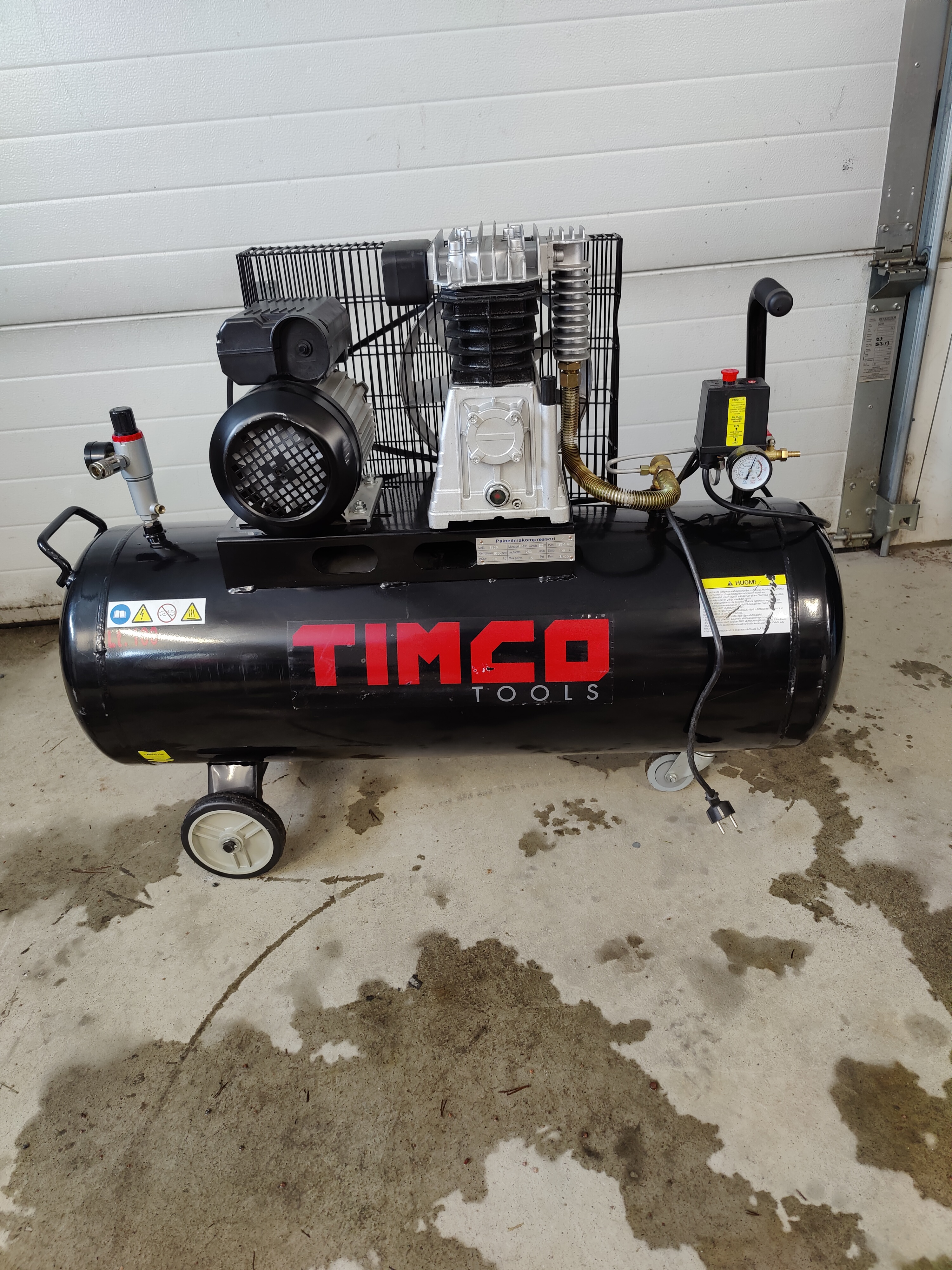 Kompressori hihnaveto Timco 2,5HP 100L Takuu huollettu
