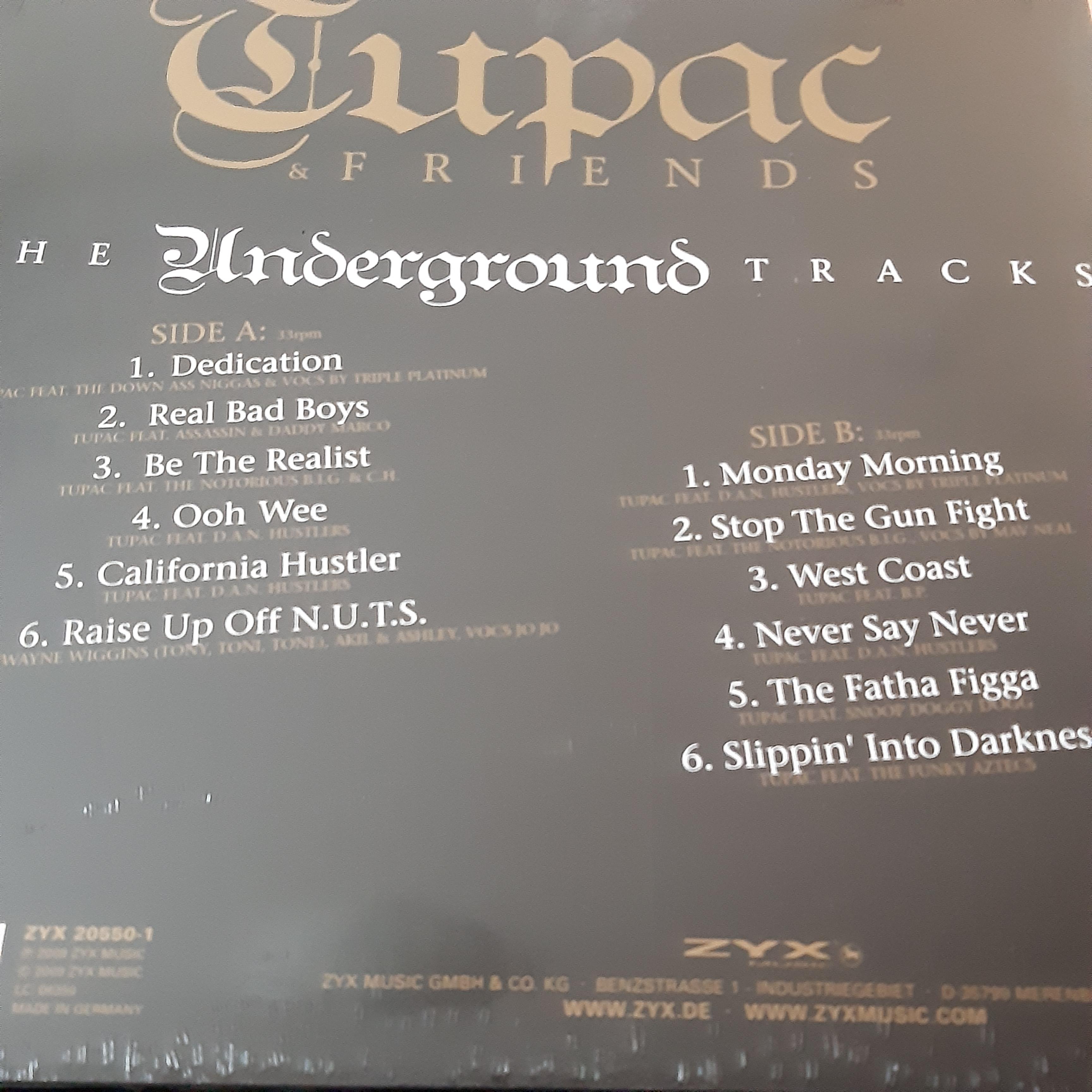 Tupac & Friends - The Underground Tracks - LP (uusi)