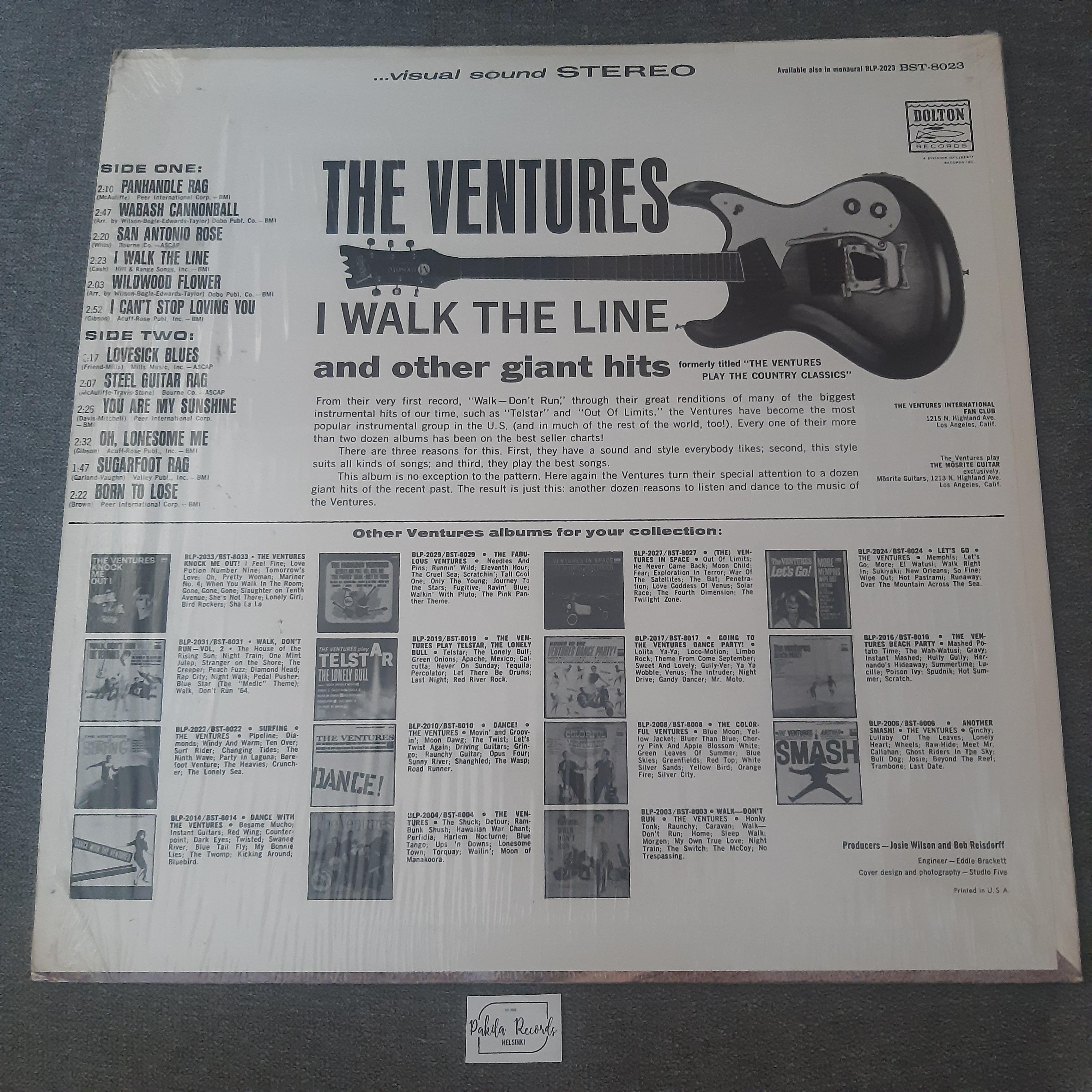 The Ventures - I Walk The Line And Other Giant Hits - LP (käytetty)