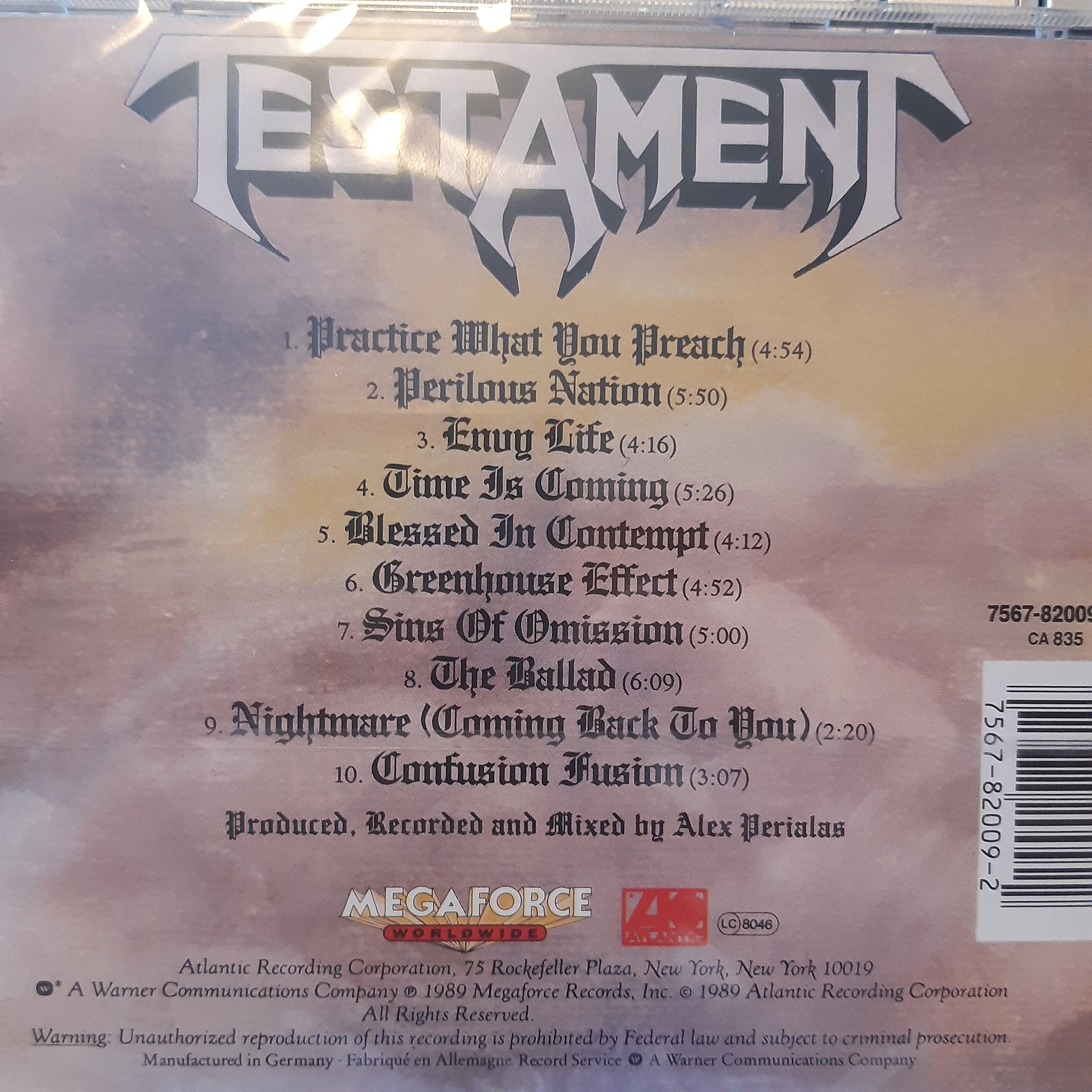 Testament  - Practice What You Preach - CD (uusi)