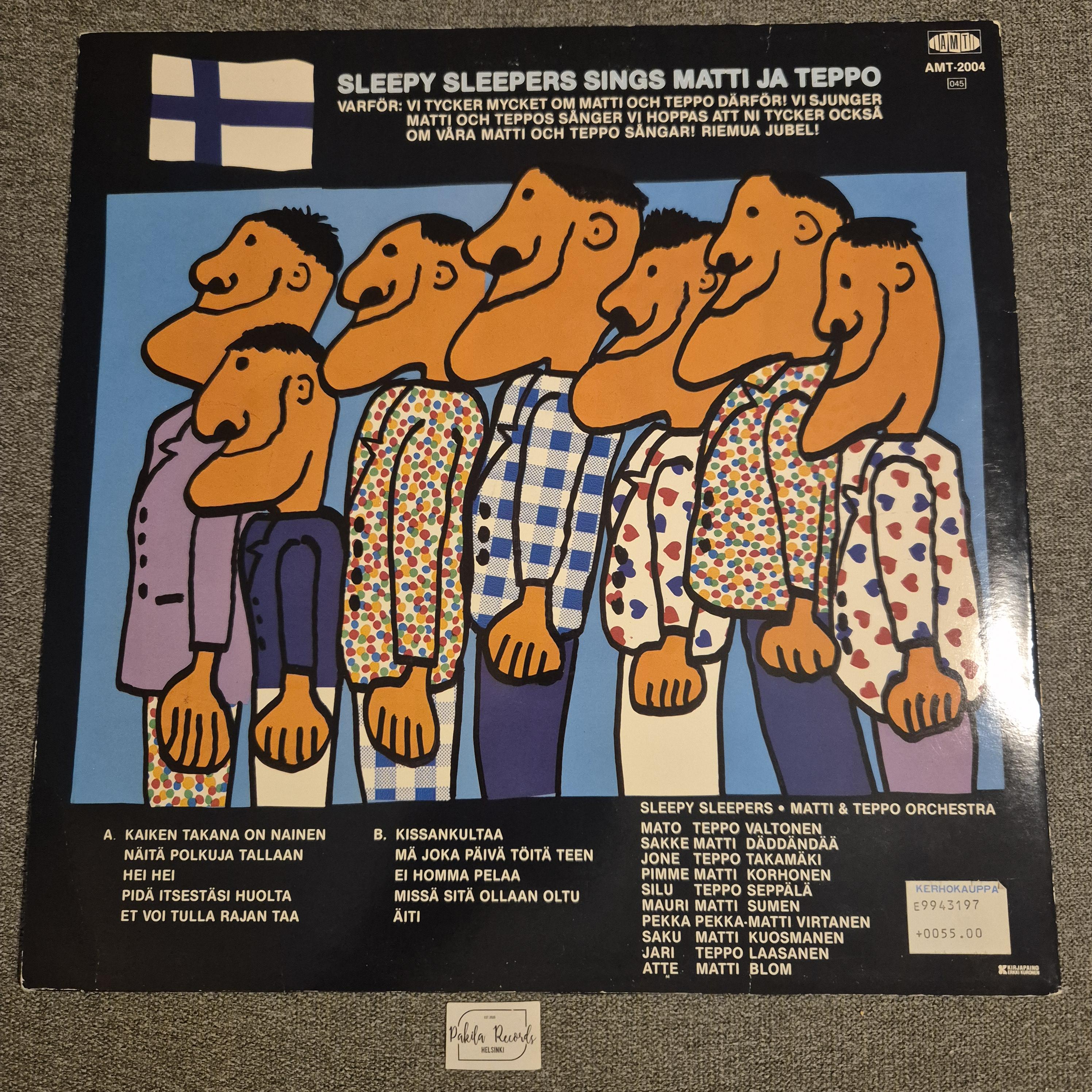 Sleepy Sleepers - Sings Matti ja Teppo - LP (käytetty)