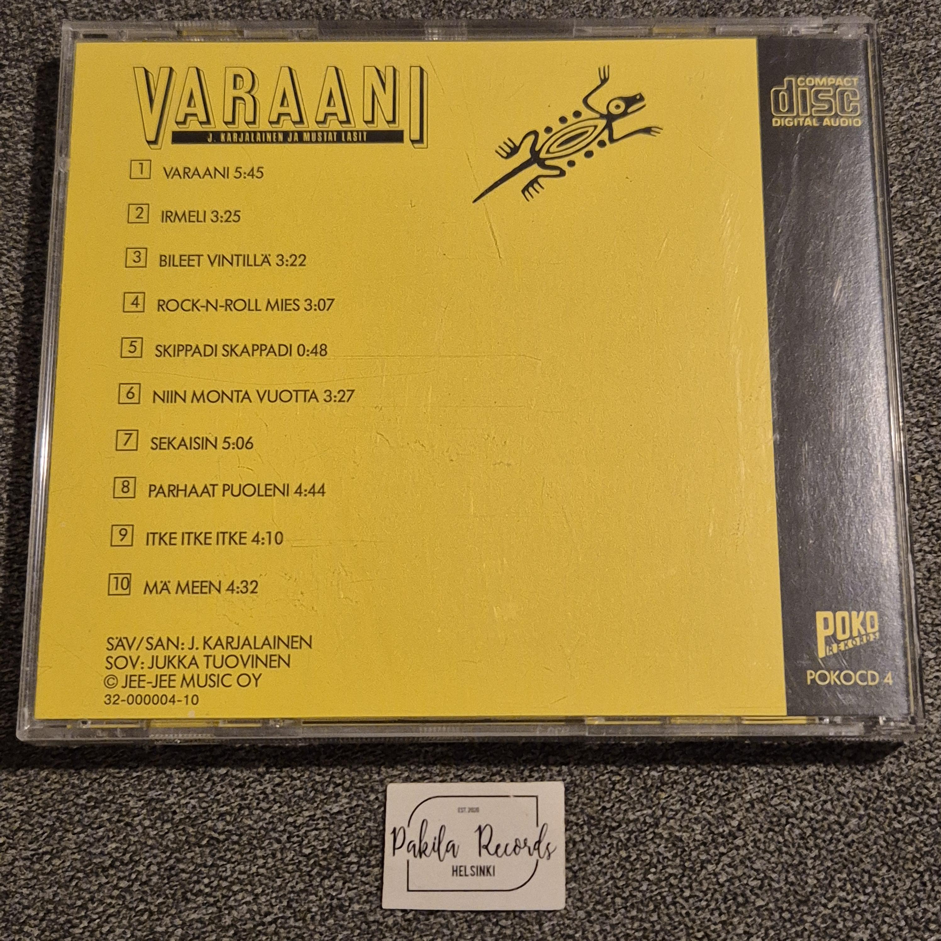 J. Karjalainen ja Mustat Lasit - Varaani - CD (käytetty)