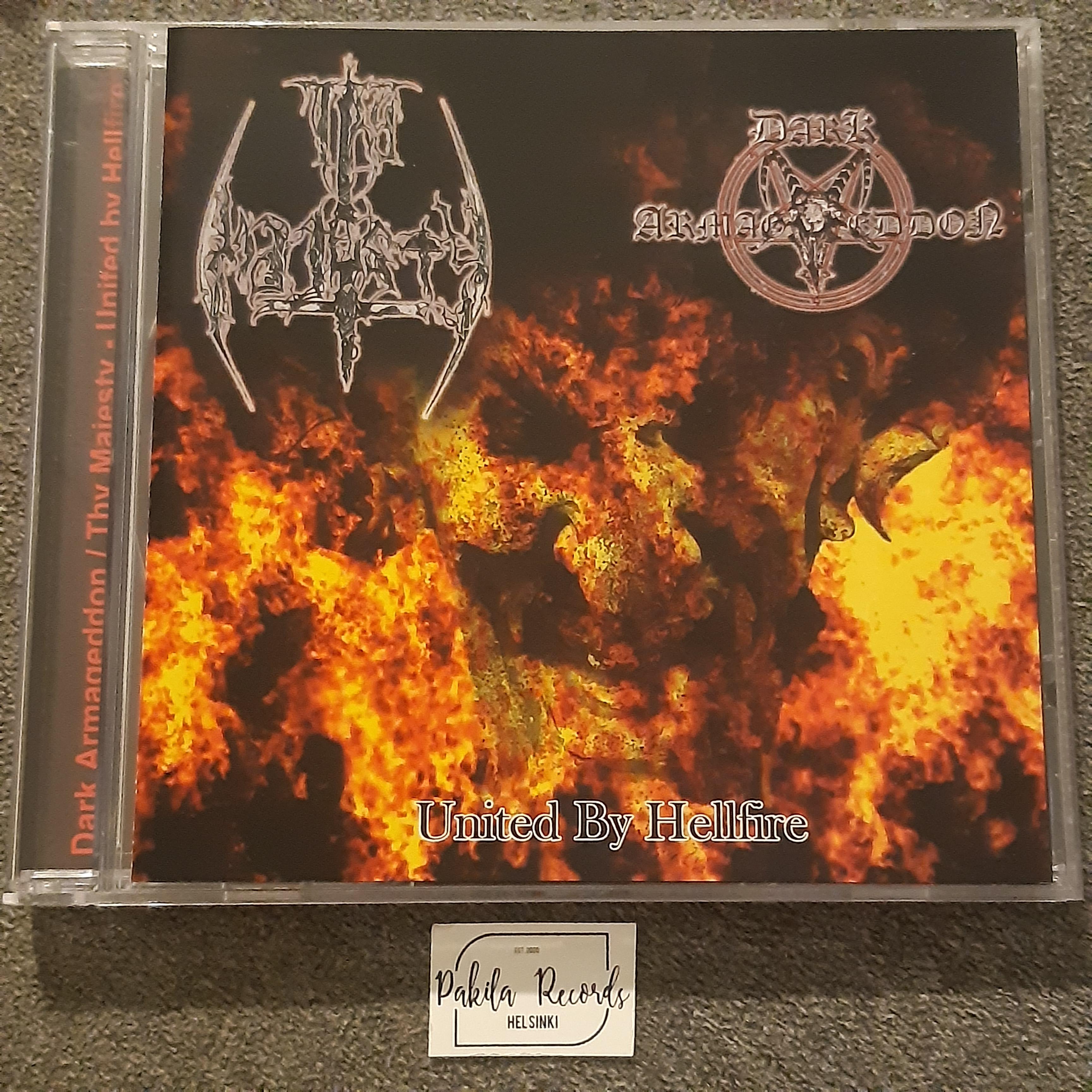 Dark Armageddon / Thy Majesty - United By Hellfire - CD (käytetty)