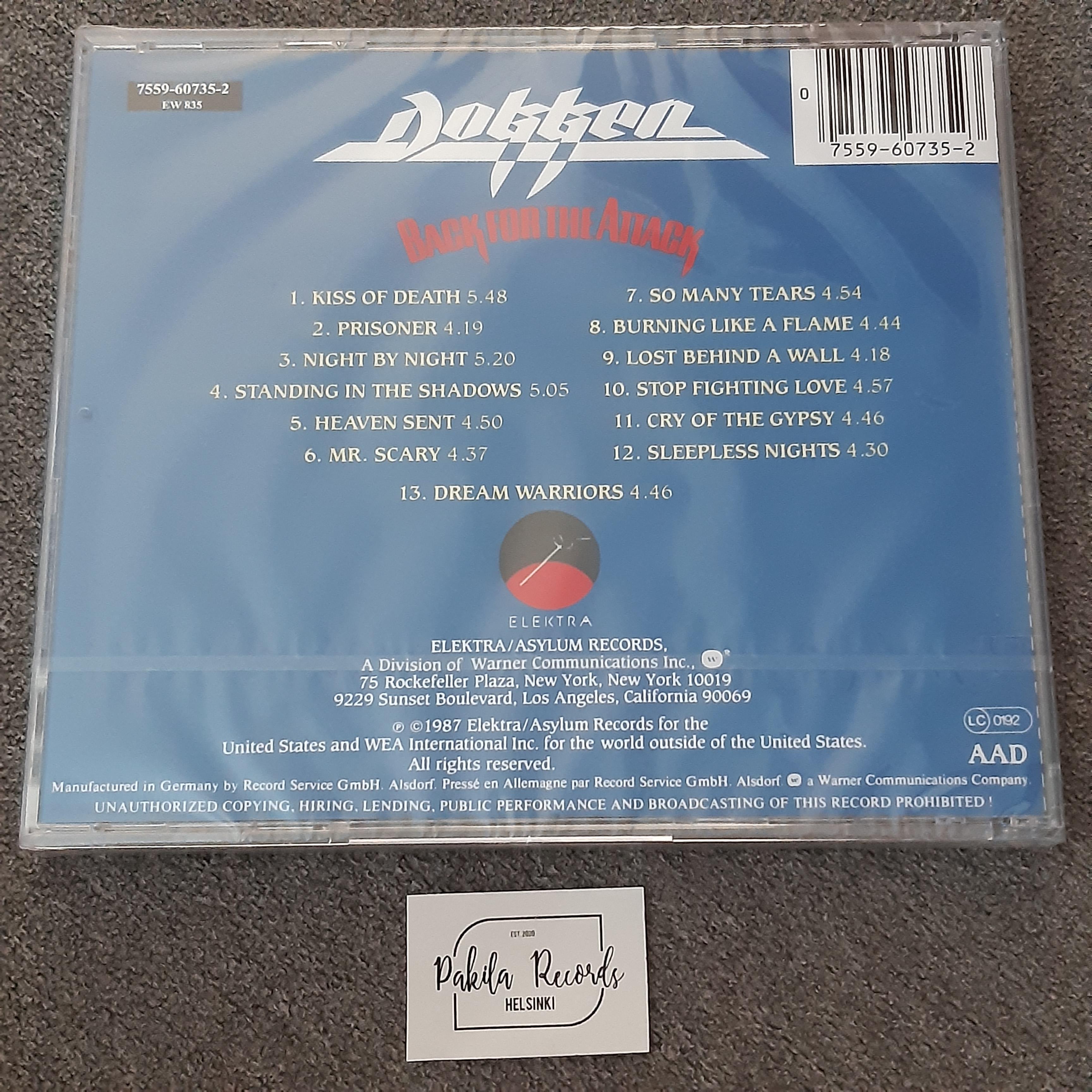 Dokken - Back For The Attack - CD (uusi)