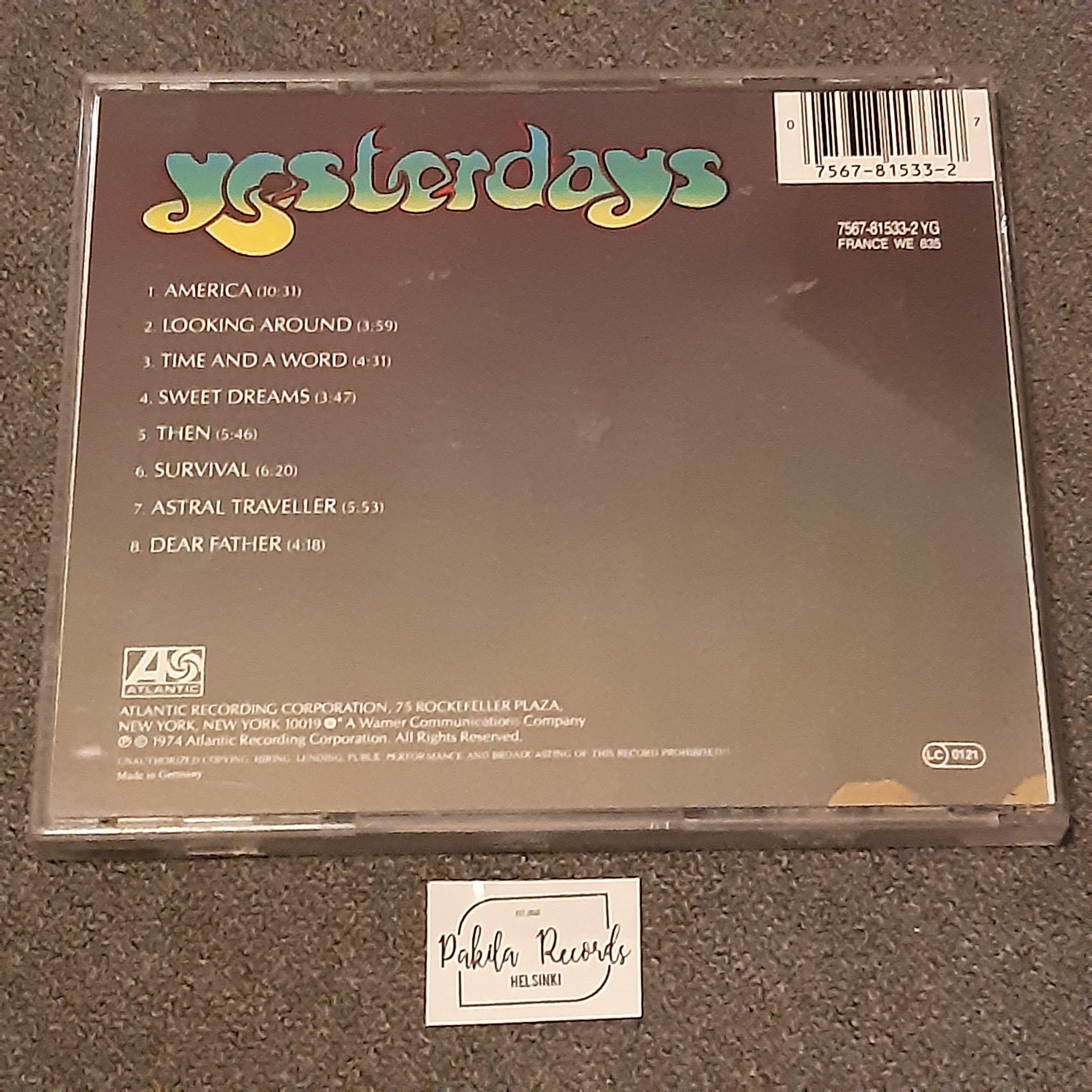 Yes - Yesterdays - CD (käytetty)