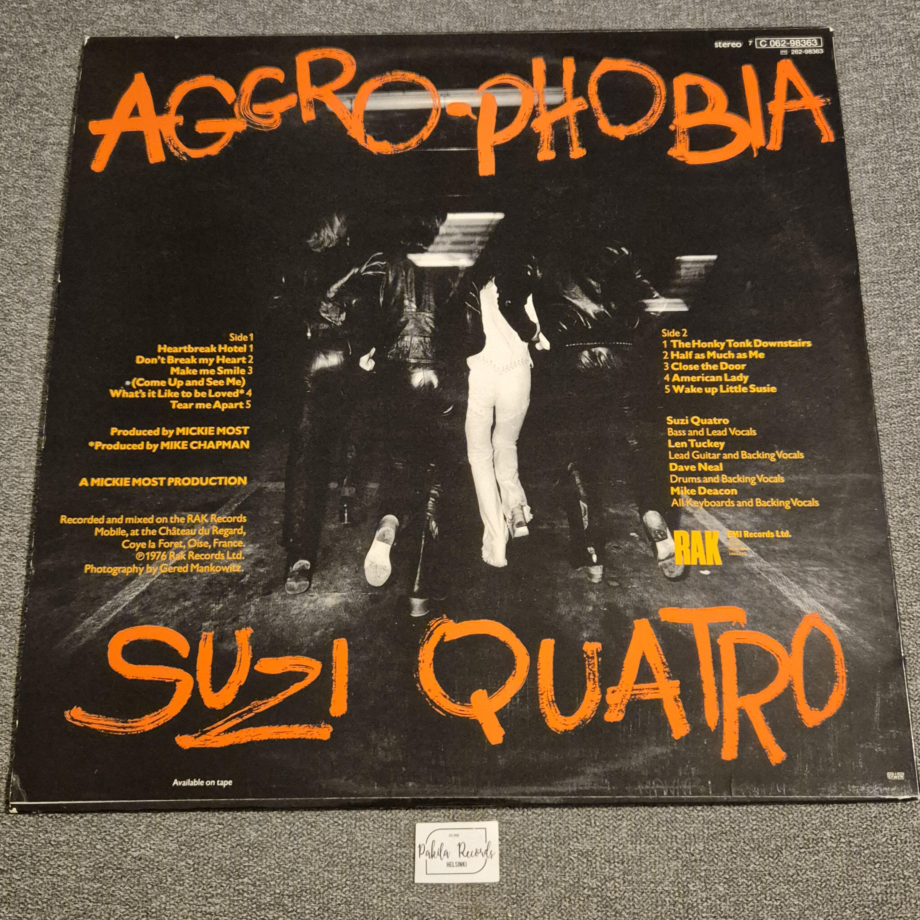 Suzi Quatro - Aggro-Phobia - LP (käytetty)