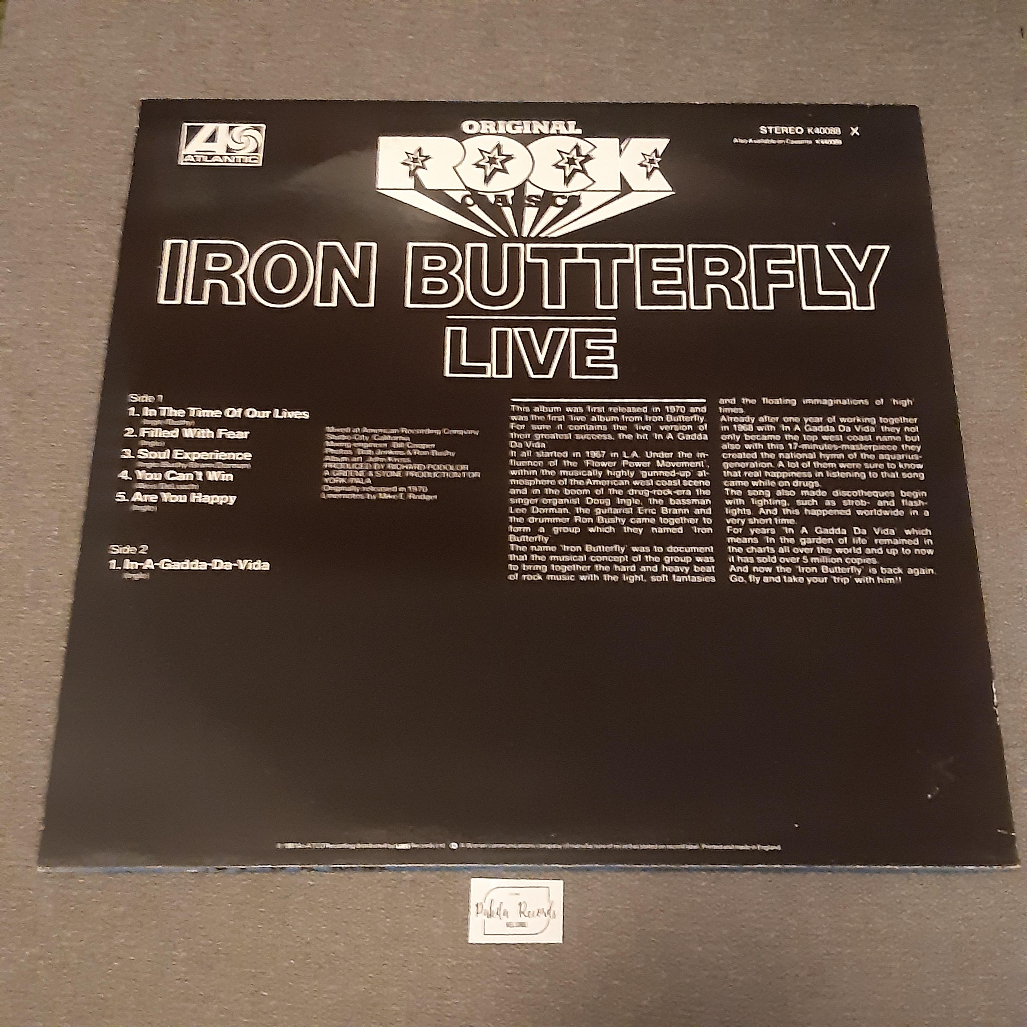 Iron Butterfly - Live - LP (käytetty)