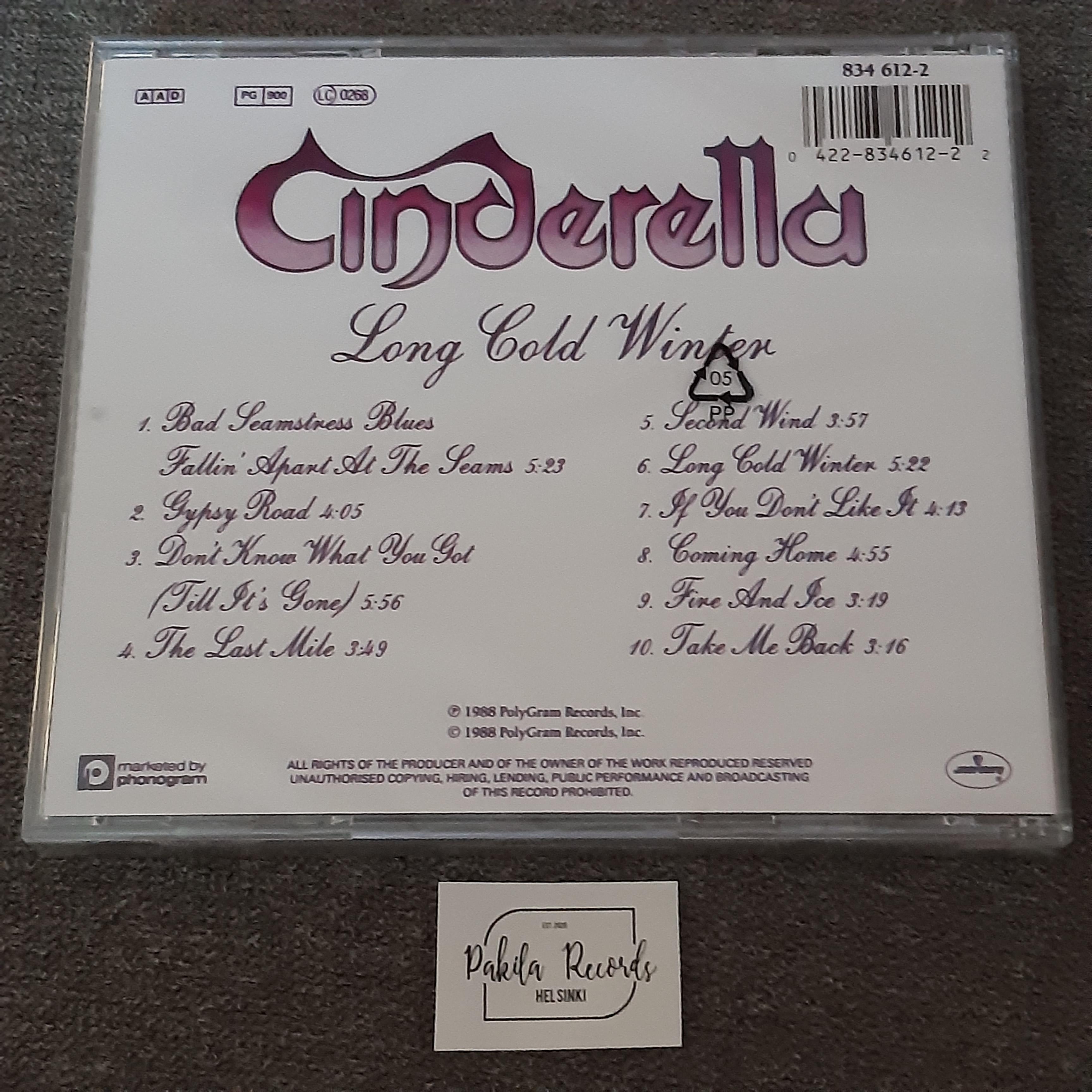 Cinderella - Long Cold Winter - CD (käytetty)