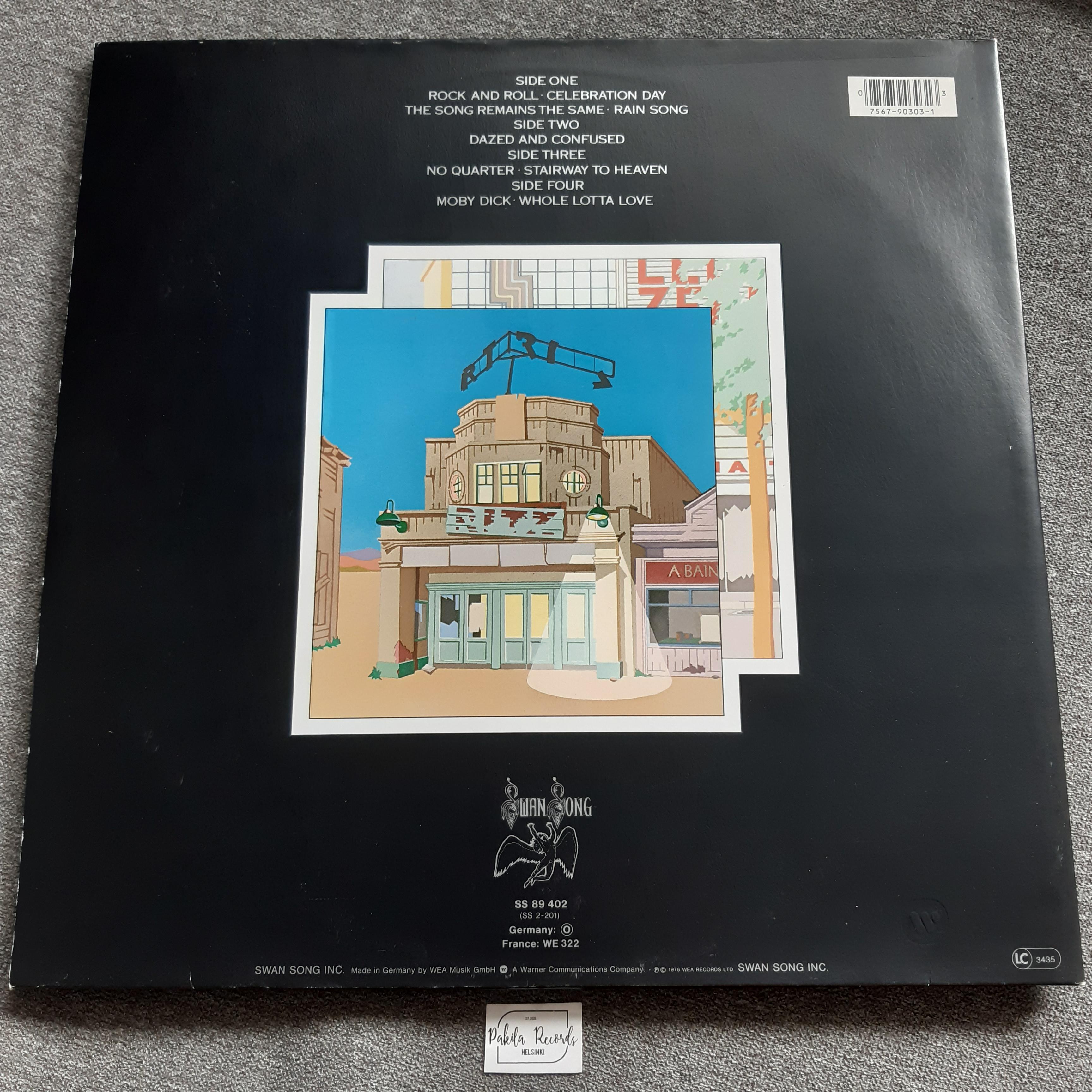 Led Zeppelin - The Soundtrack From The Film The Song Remains The Same - 2 LP (käytetty)