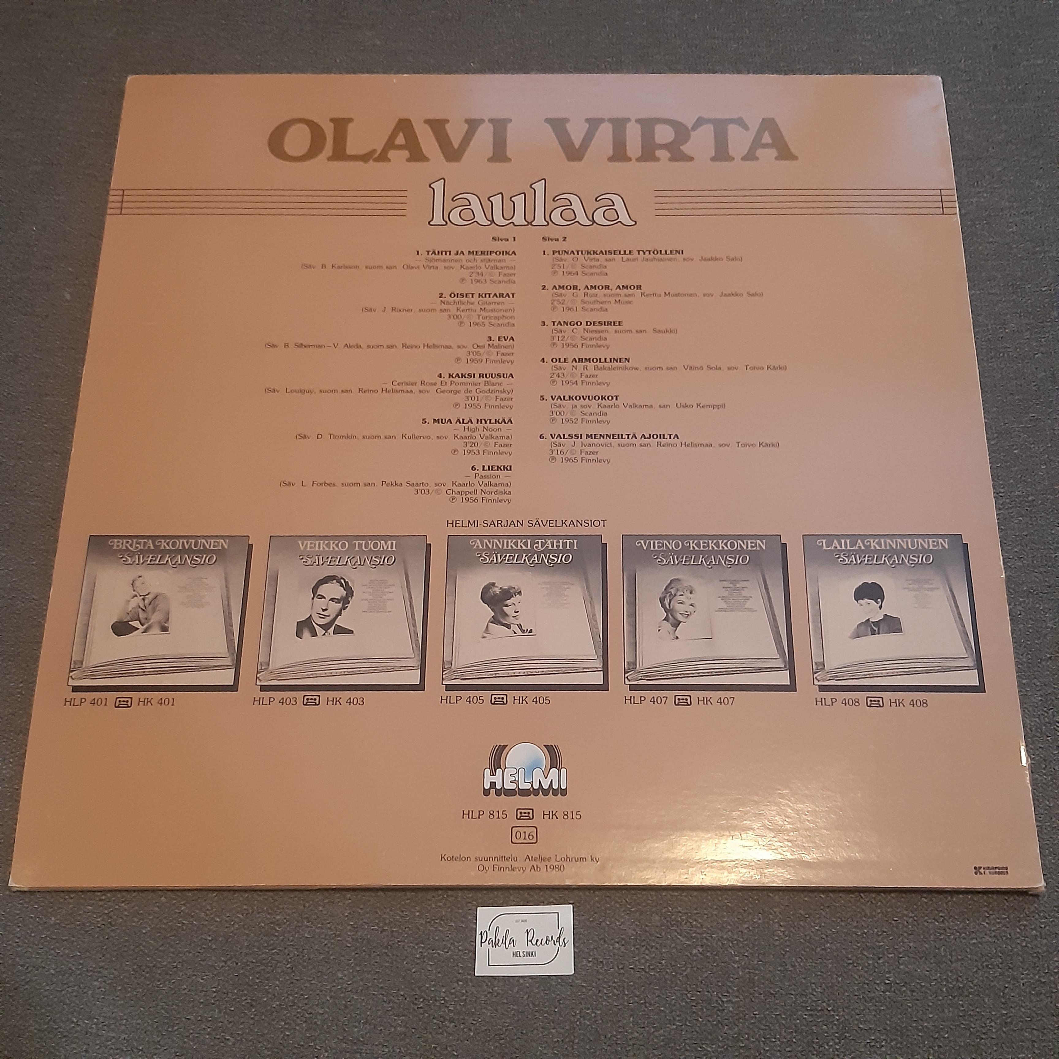 Olavi Virta - Laulaa - LP (käytetty)