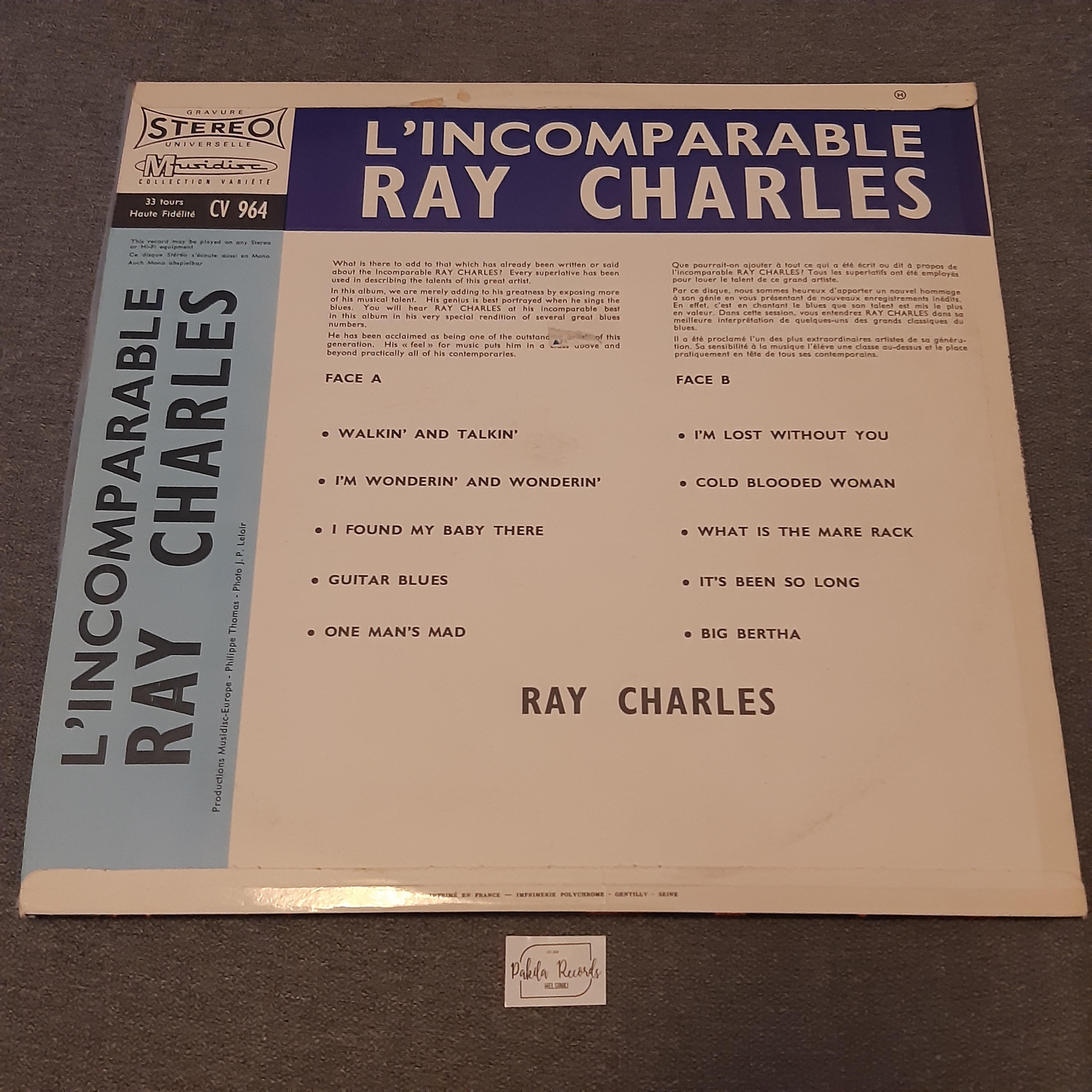 Ray Charles - L 'Incomparable - LP (käytetty)