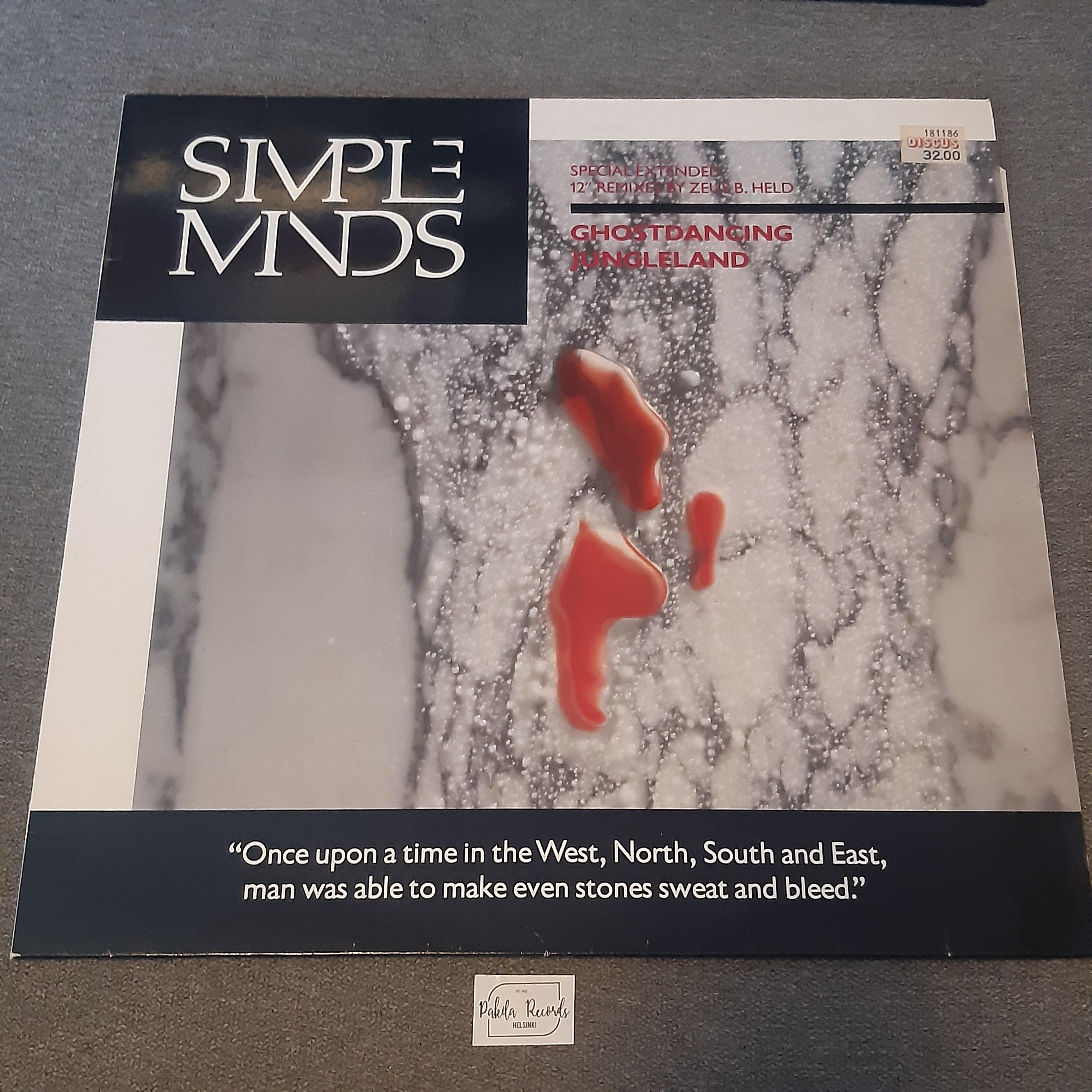 Simple Minds - Ghostdancing / Jungleland 12" - EP (käytetty)