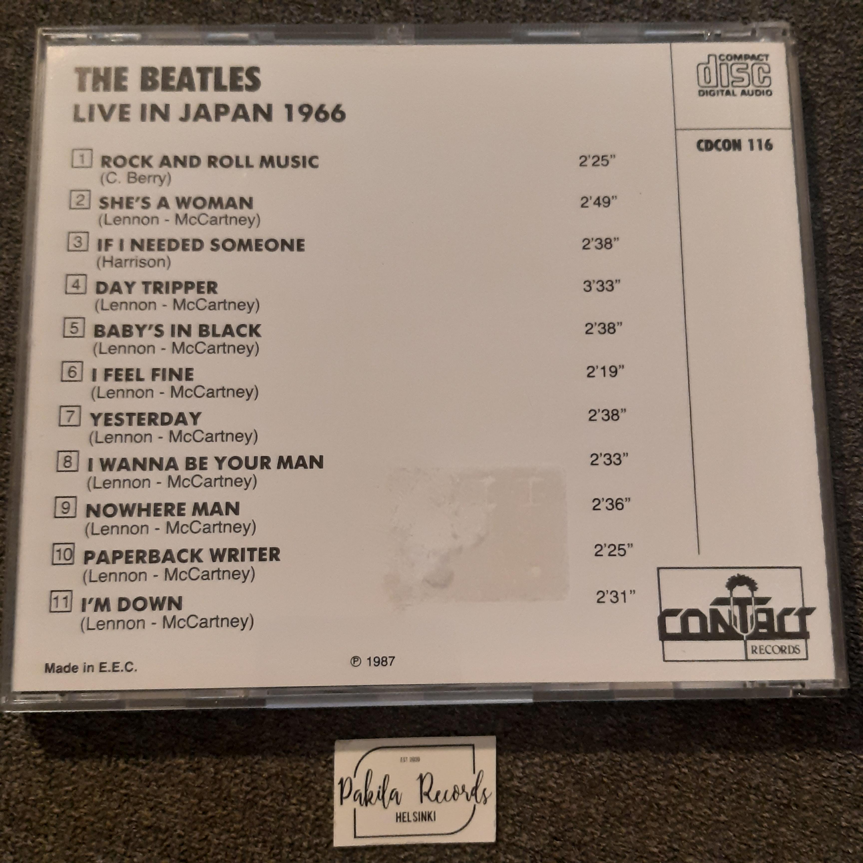The Beatles - Live In Japan 1966 - CD (käytetty)