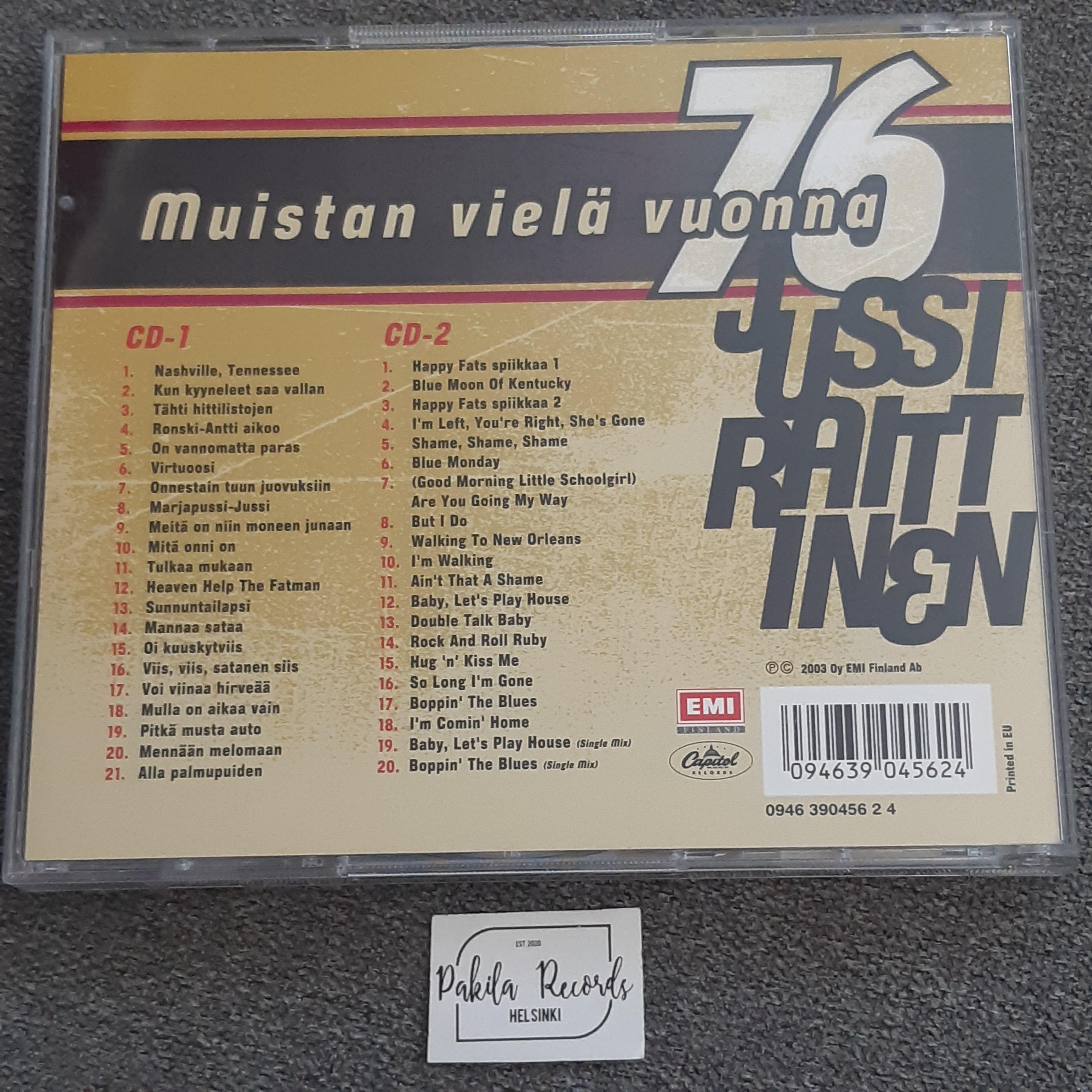 Jussi Raittinen - Muistan vielä -76 - 2 CD (käytetty)