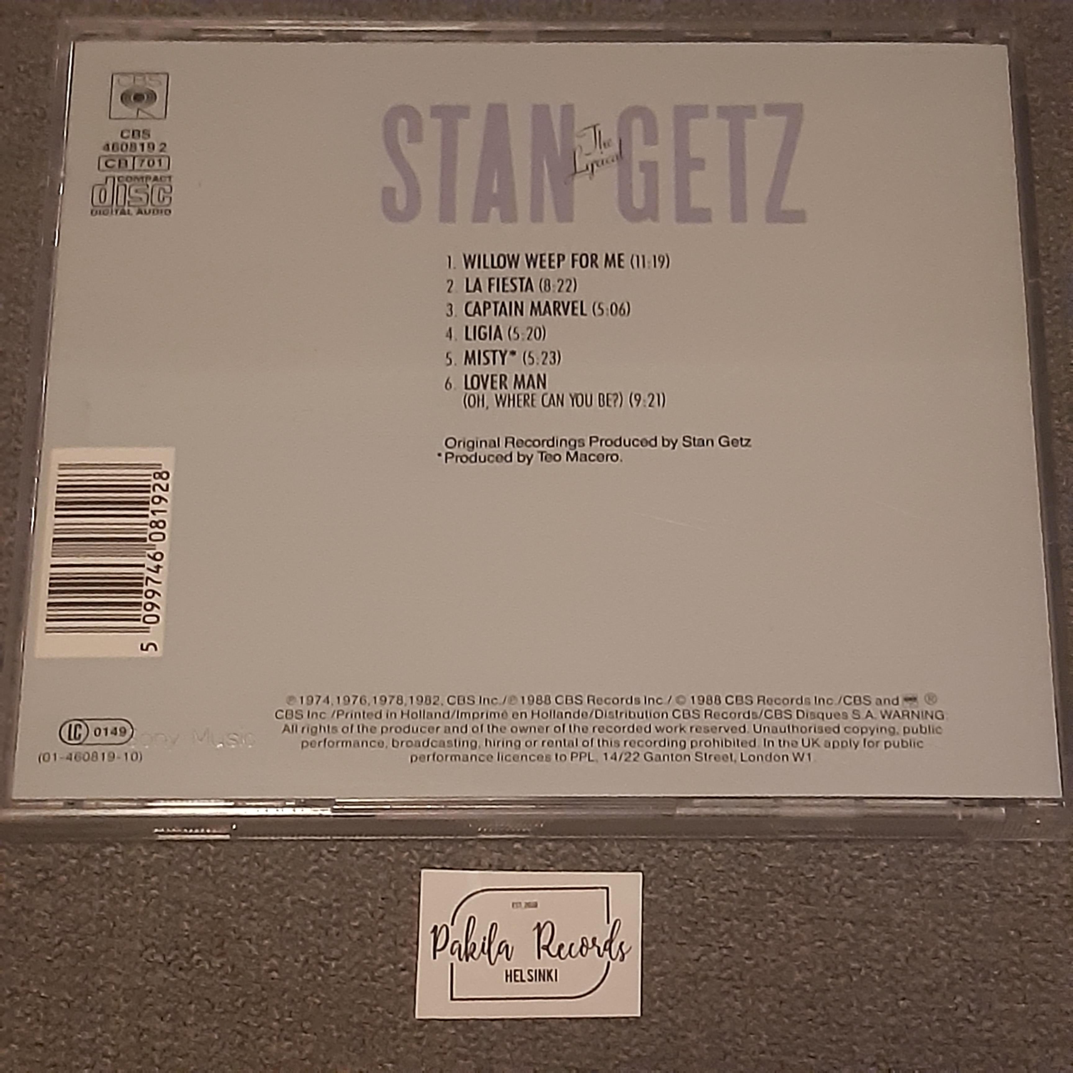 Stan Getz - The Lyrical Stan Getz - CD (käytetty)