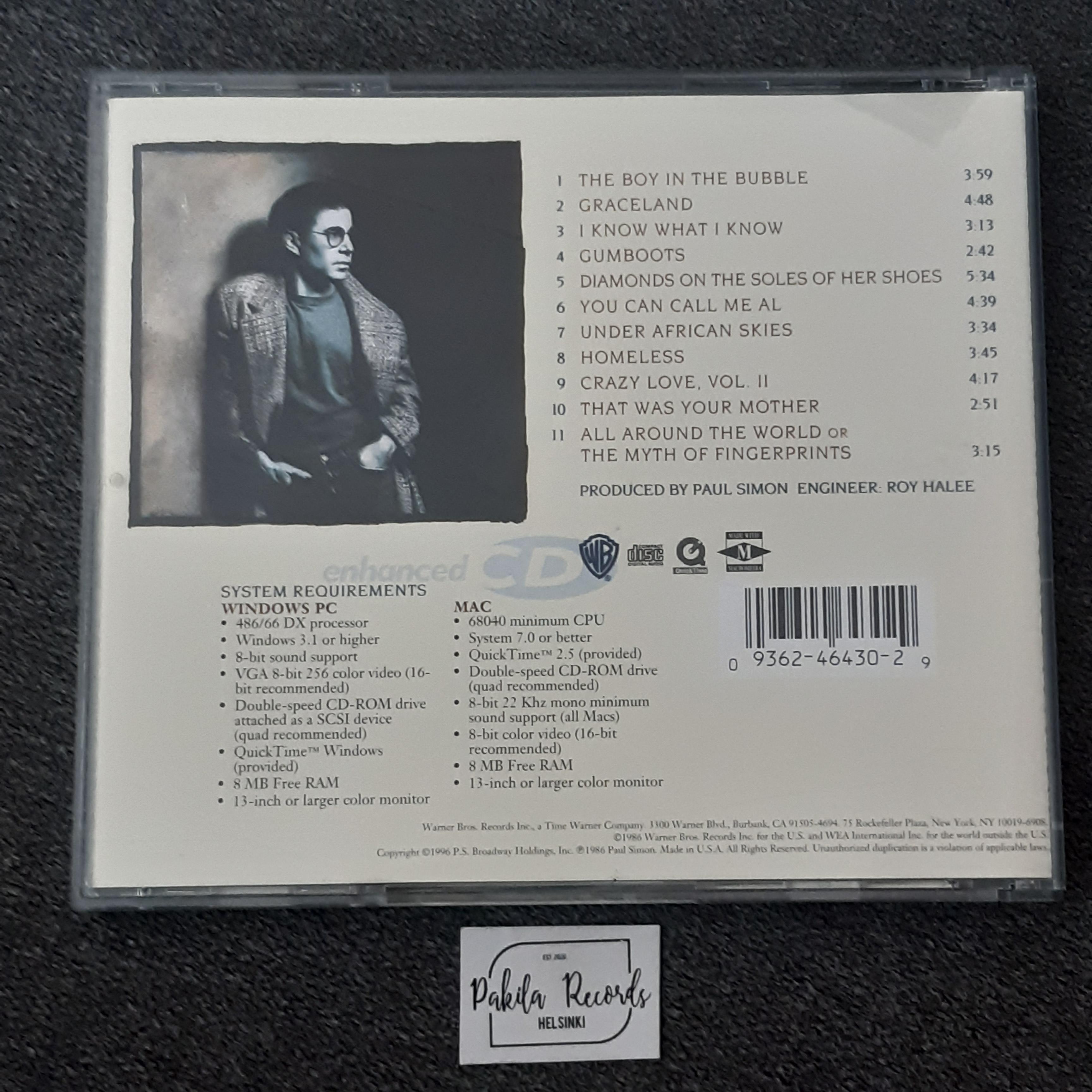 Paul Simon - Graceland - CD (käytetty)