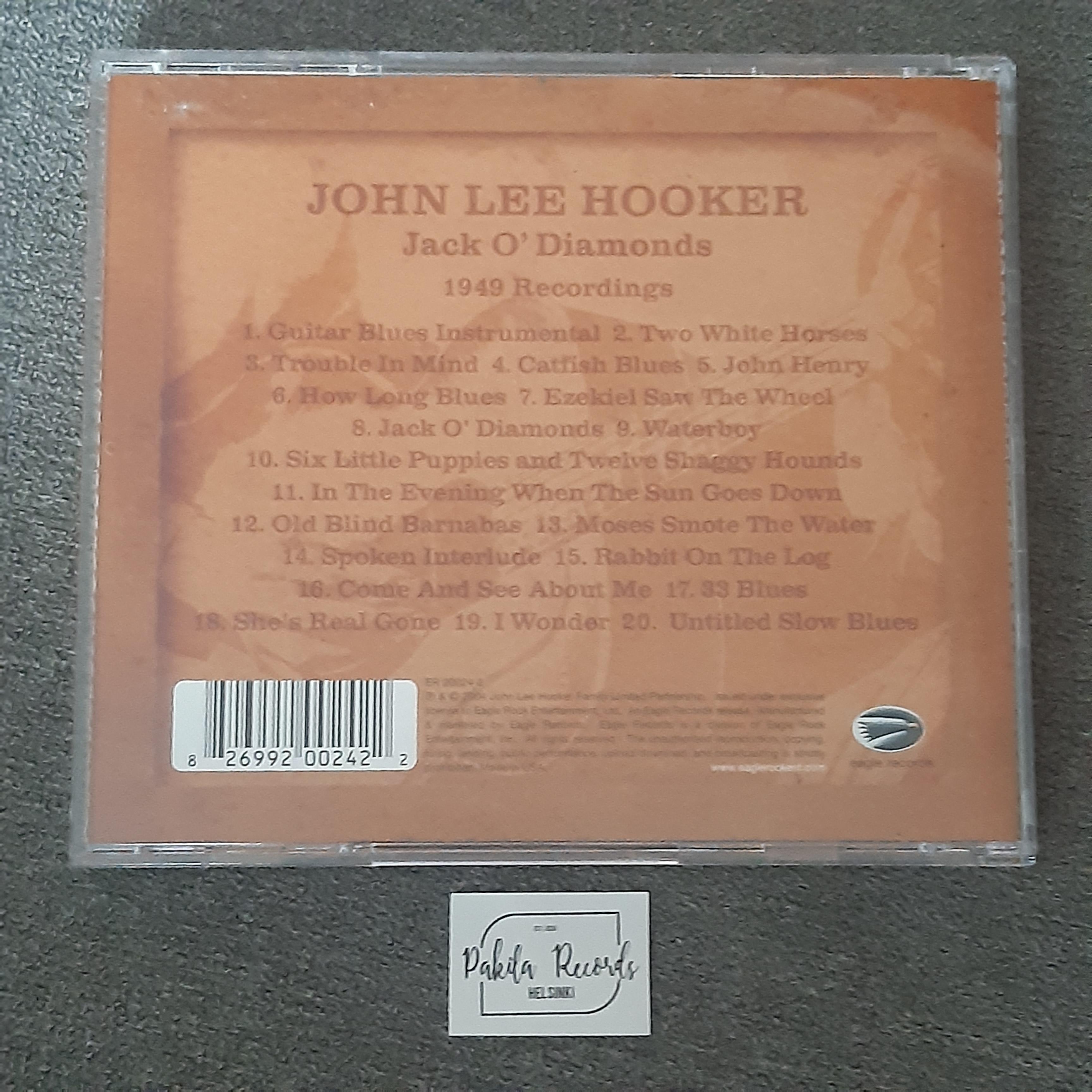 John Lee Hooker - Jack O'Diamonds, 1949 Recordings - CD (käytetty)
