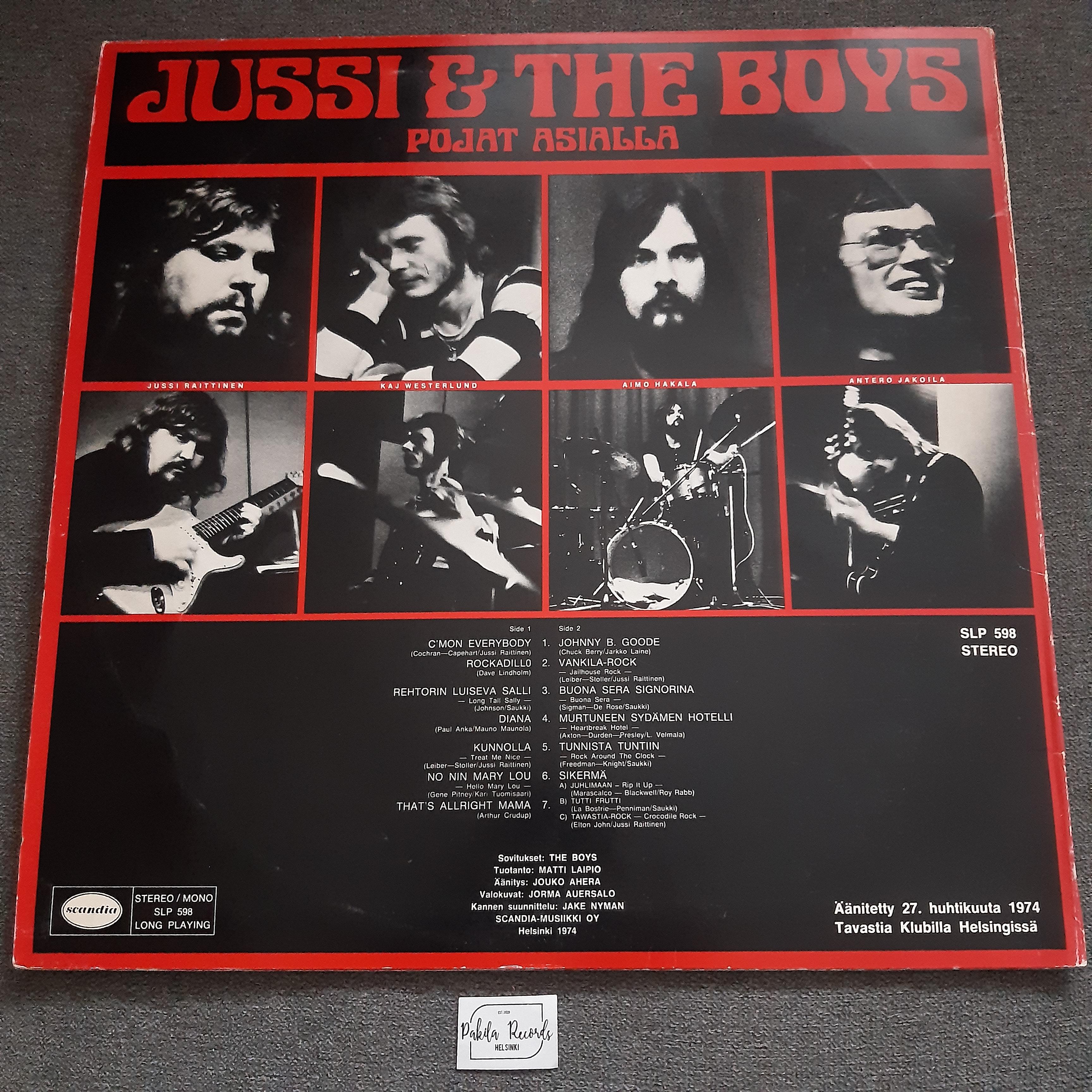 Jussi & The Boys - Pojat asialla - LP (käytetty)