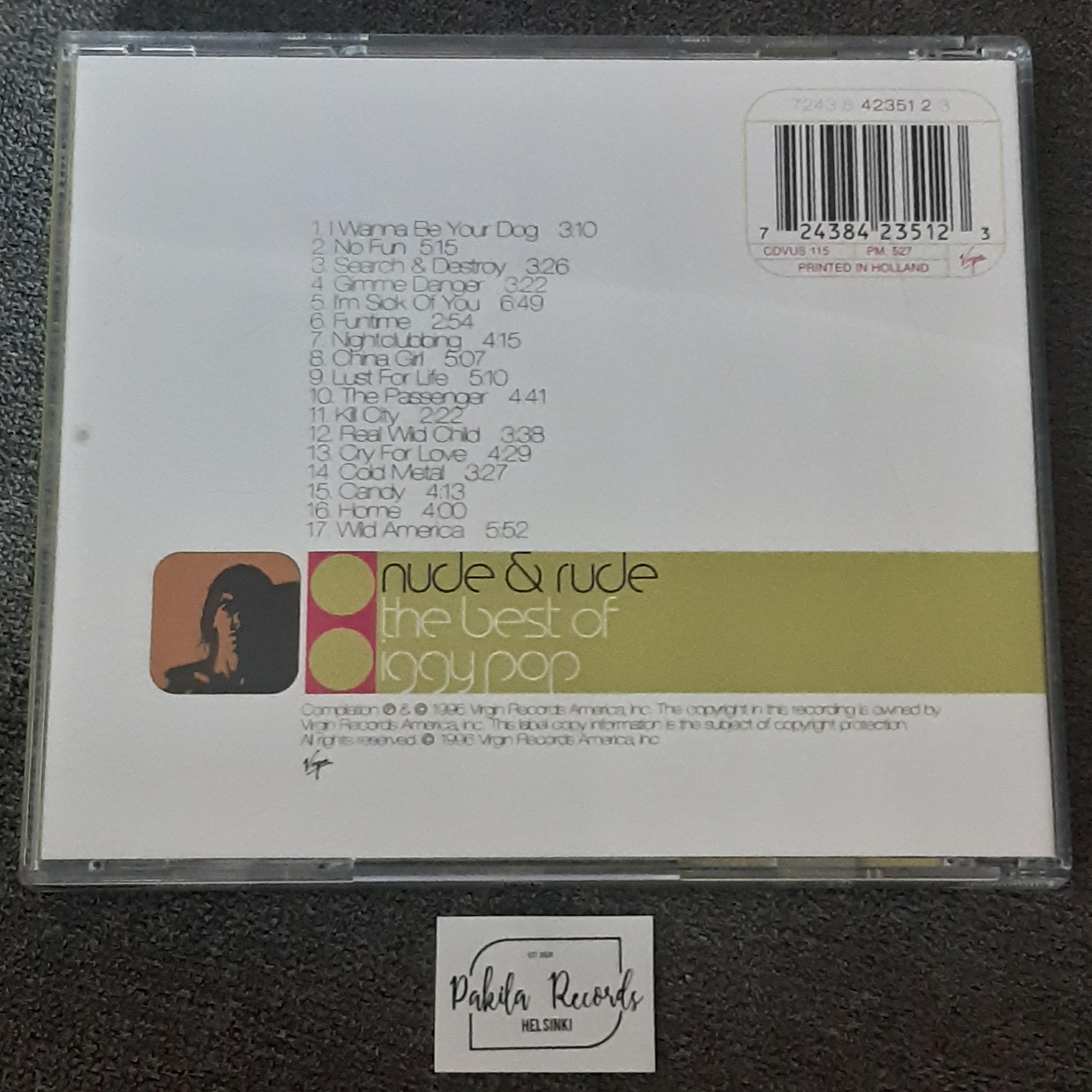 Iggy Pop - Nude & Rude, The Best Of Iggy Pop - CD (käytetty)