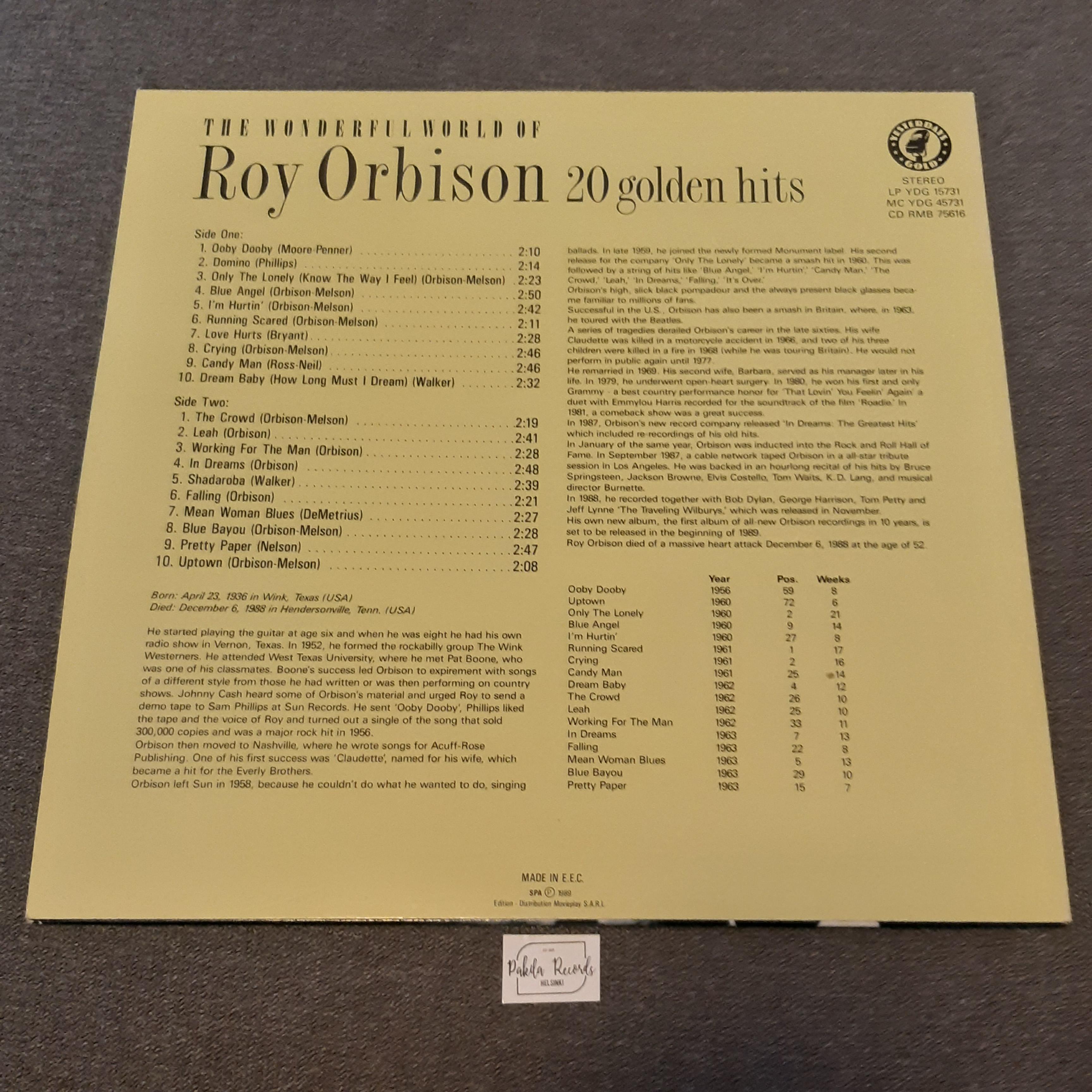 Roy Orbison - The Wonderful World Of Roy Orbison - LP (käytetty)