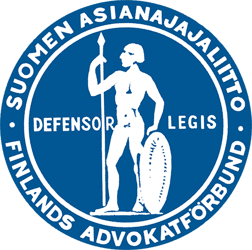 Defensor legis logo of the Finnish Bar Association