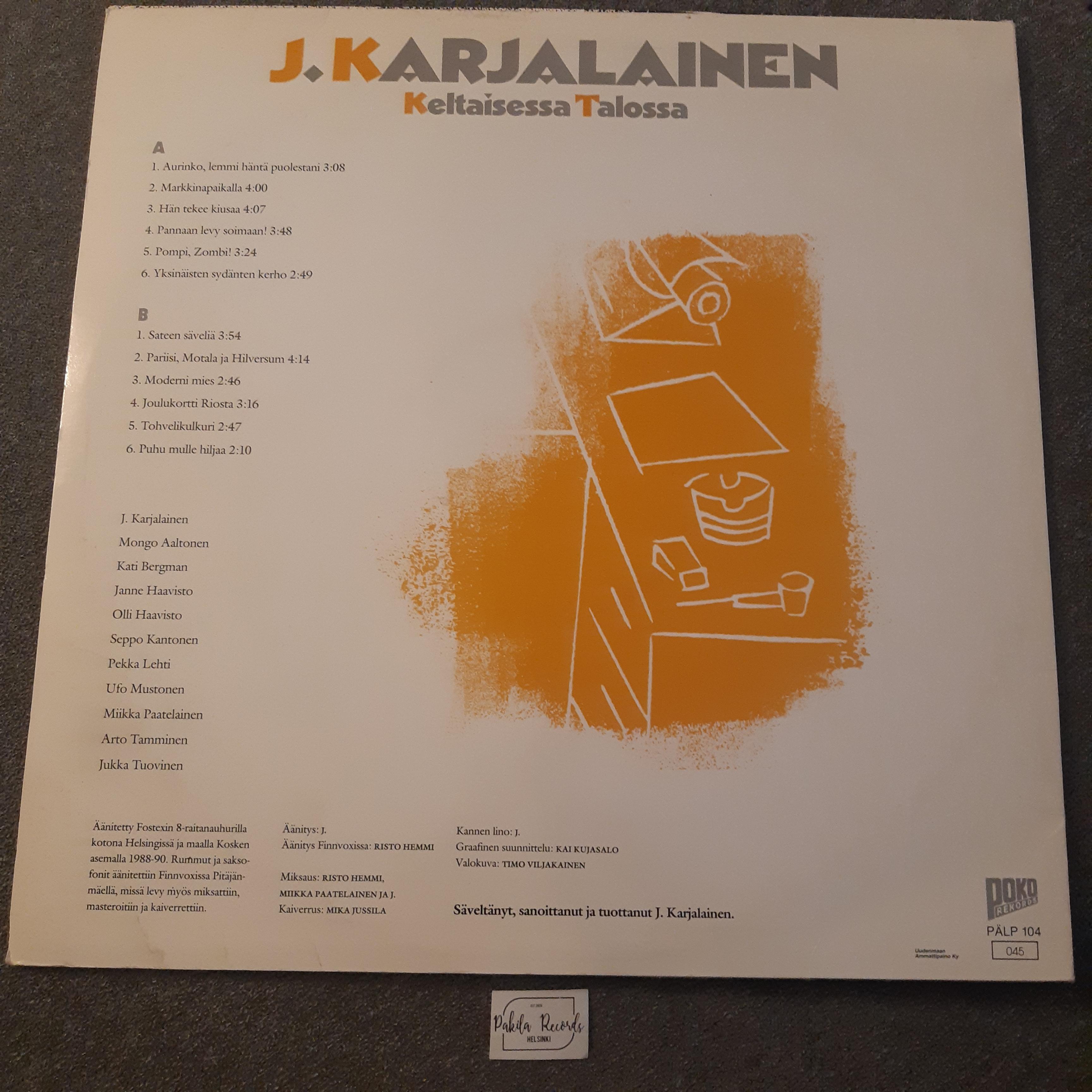 J. Karjalainen - Keltaisessa talossa - LP (käytetty)