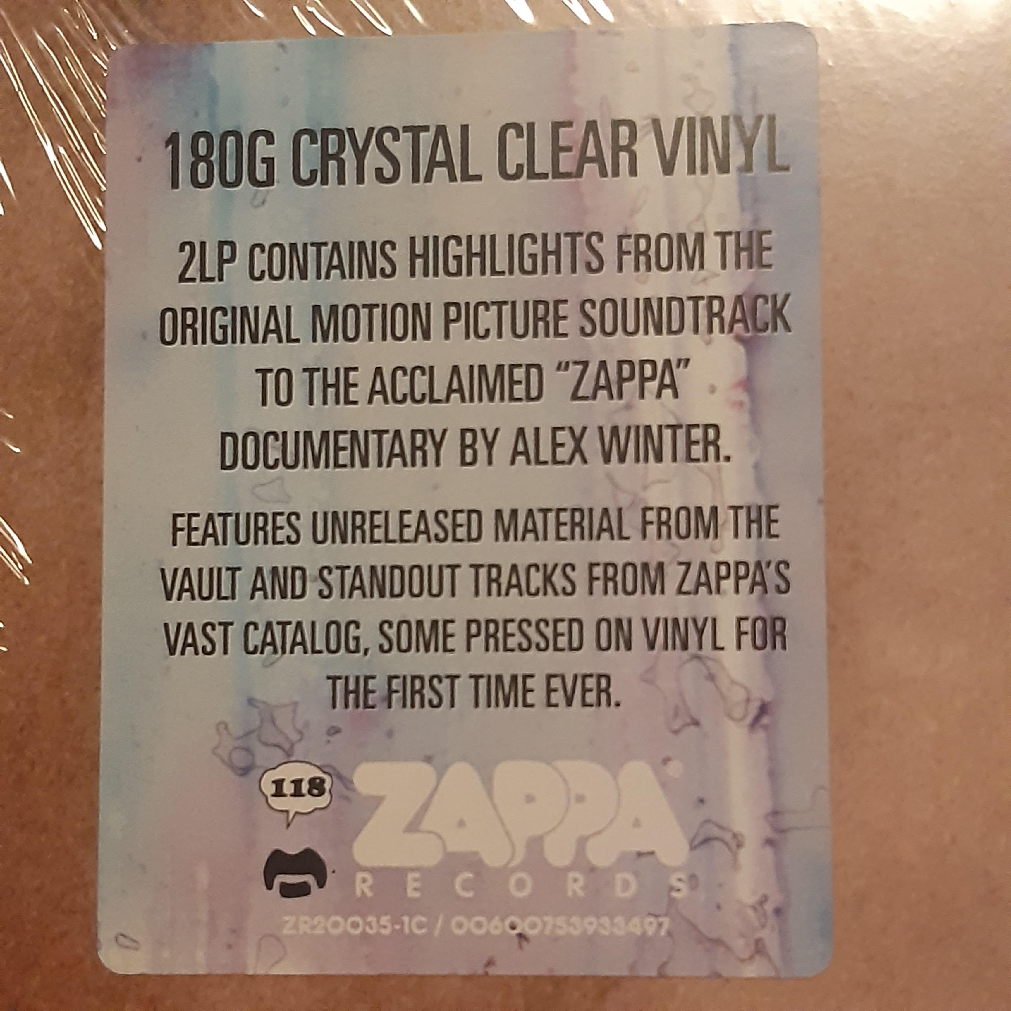 Zappa - Original Motion Picture Soundtrack - 2 LP (uusi)