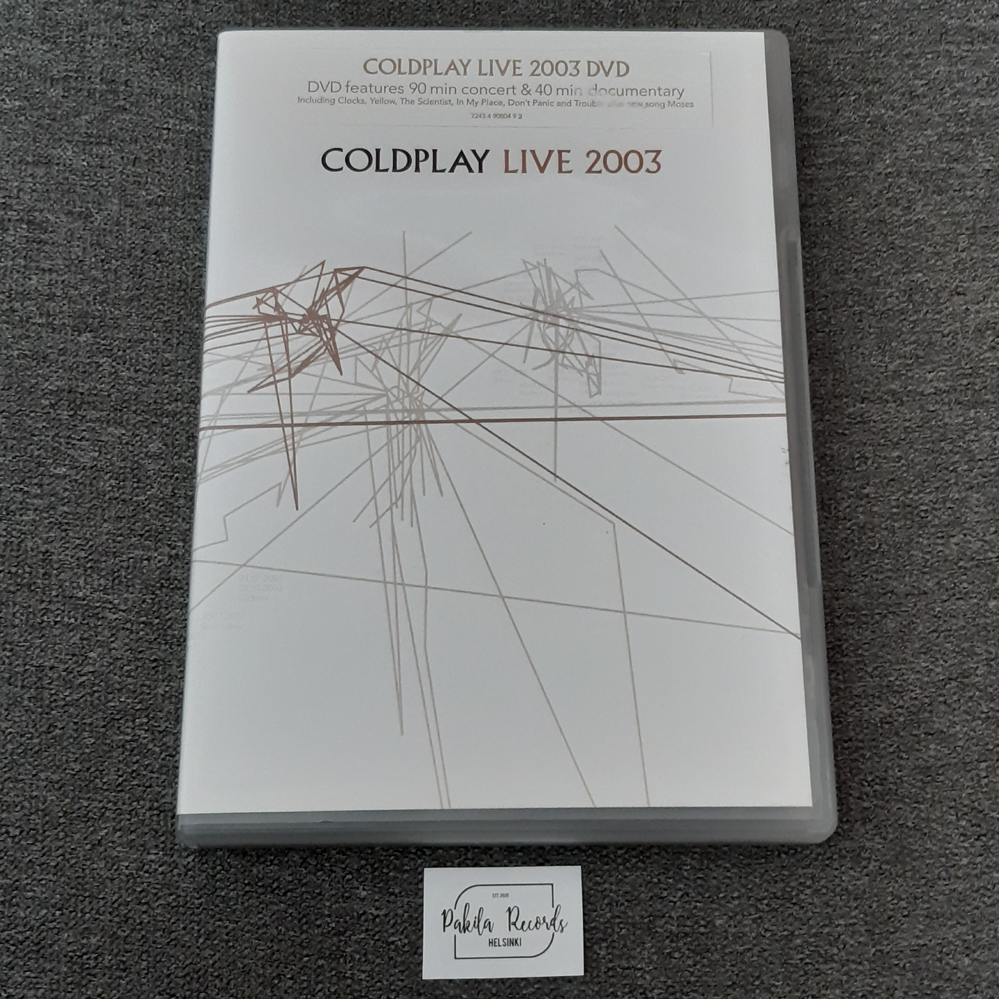 Coldplay - Live 2003 - DVD (käytetty)