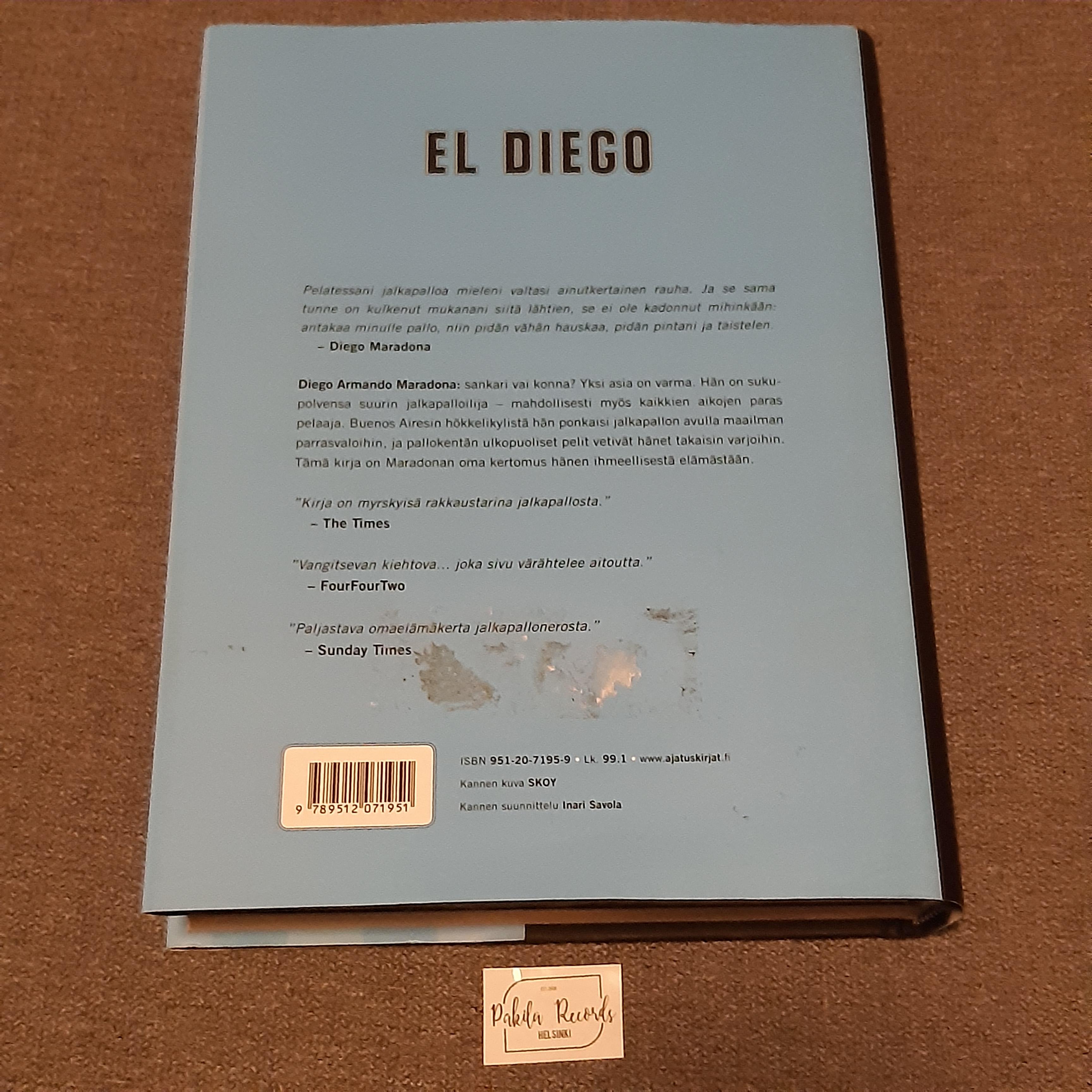 El Diego - Diego Maradona - Kirja (käytetty)