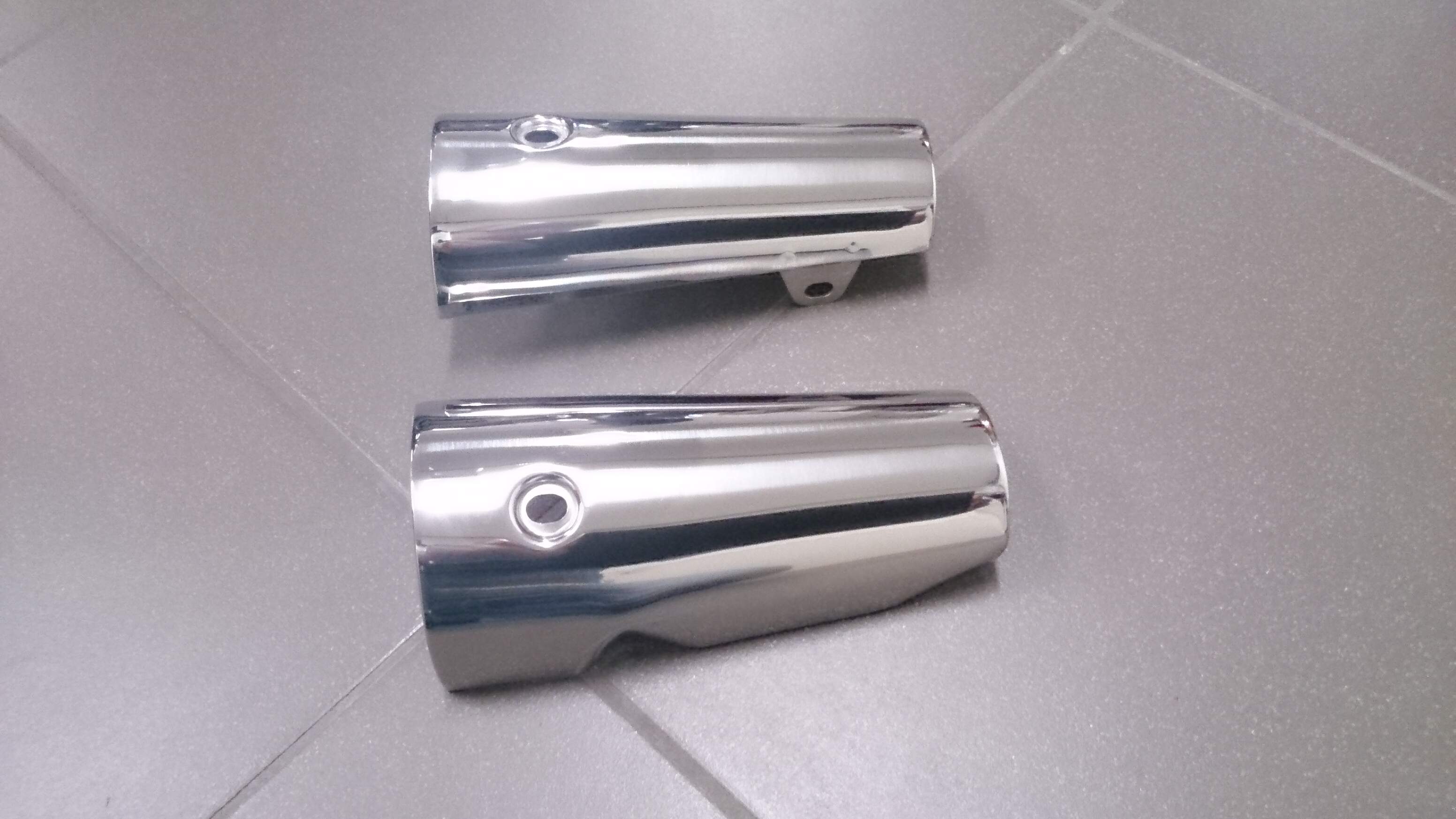 Heat shields for exhaust system (pair)