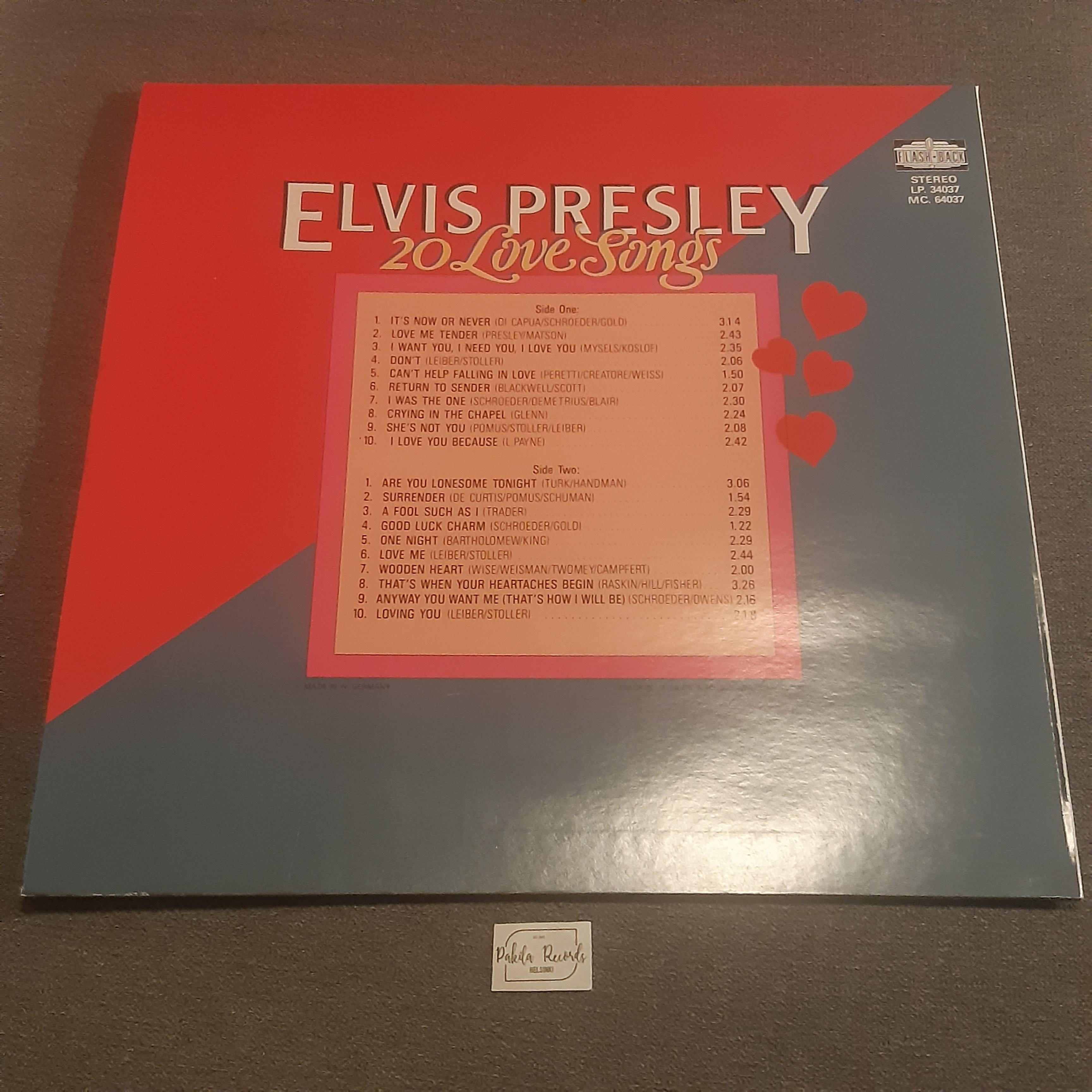 Elvis Presley - 20 Love Songs - LP (käytetty)