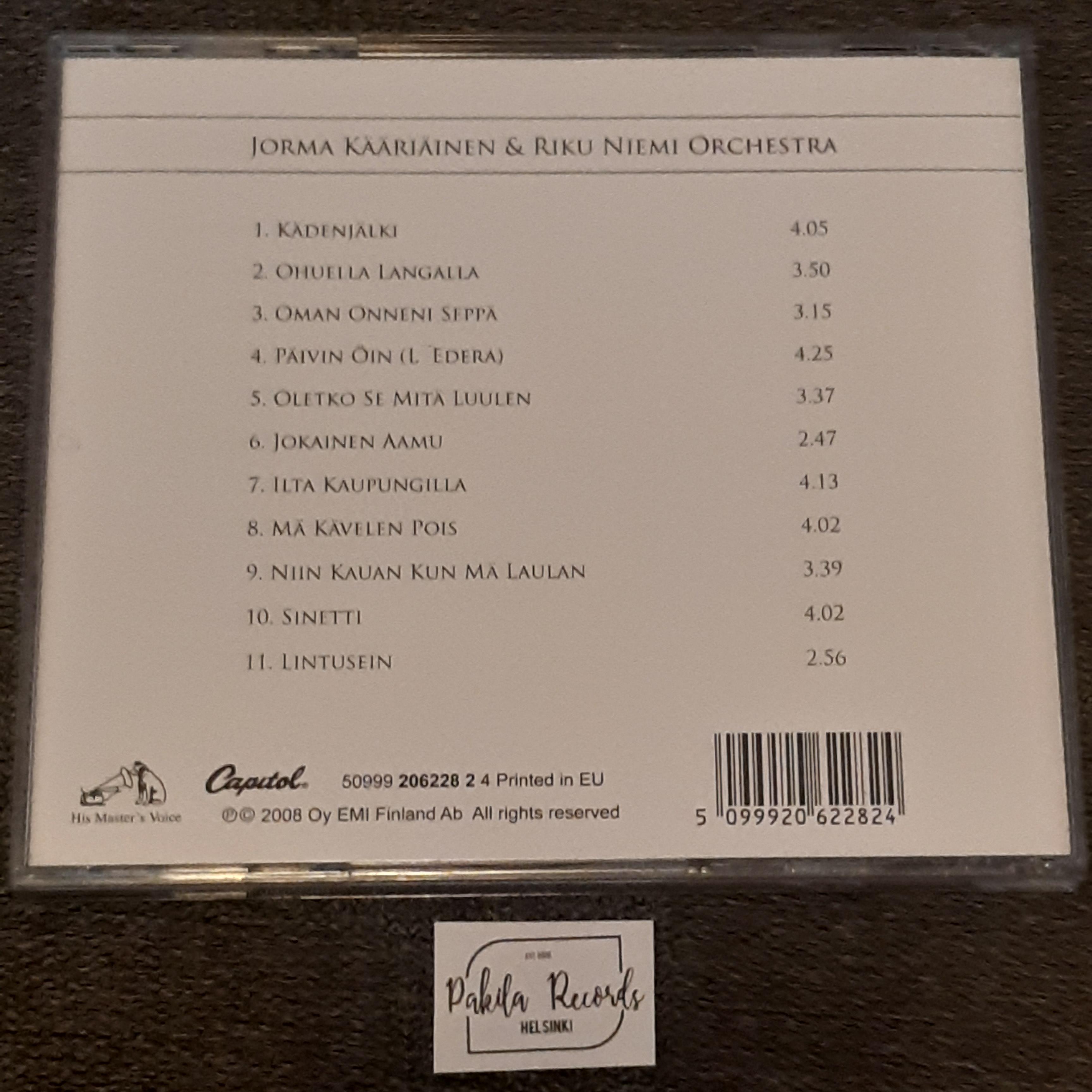 Jorma Kääriäinen & Riku Niemi Orchestra - Kädenjälki - CD (käytetty)