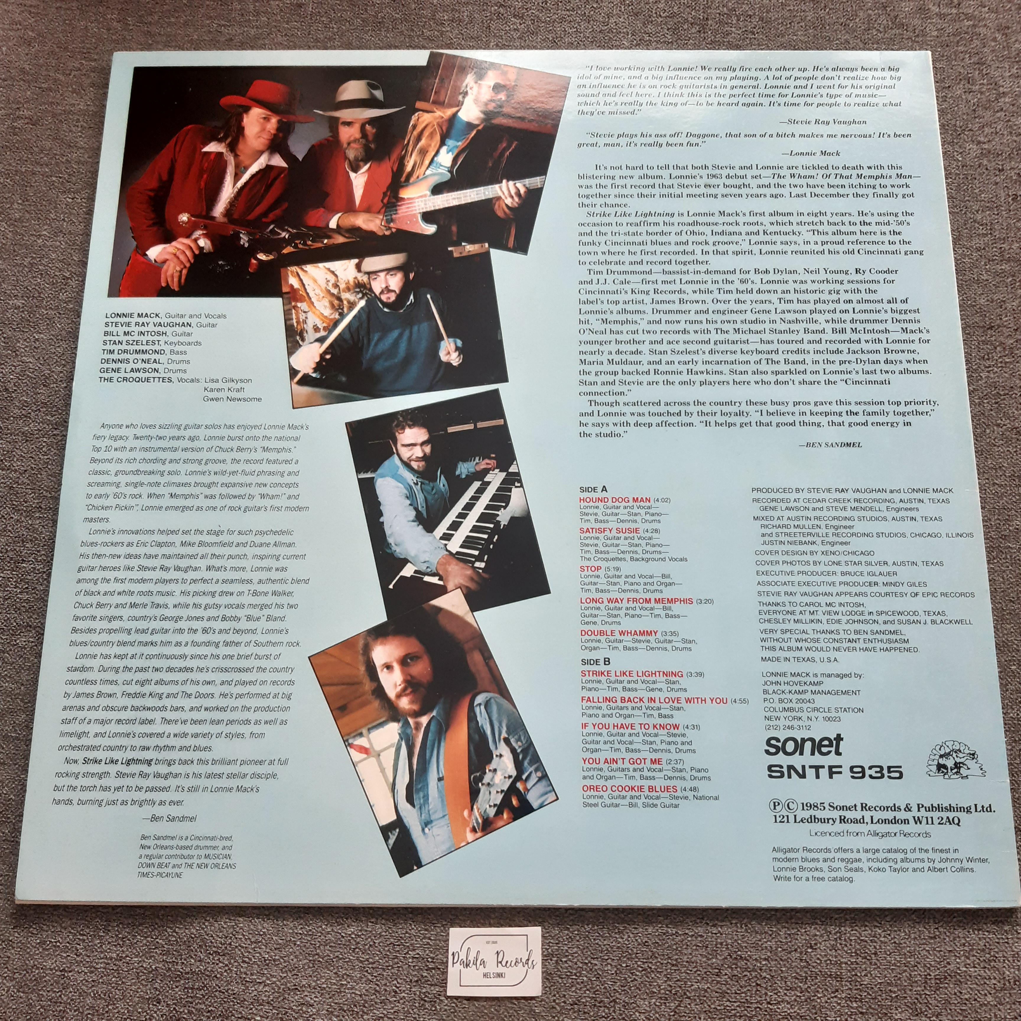 Lonnie Mack - Strike Like Lightning - LP (käytetty)