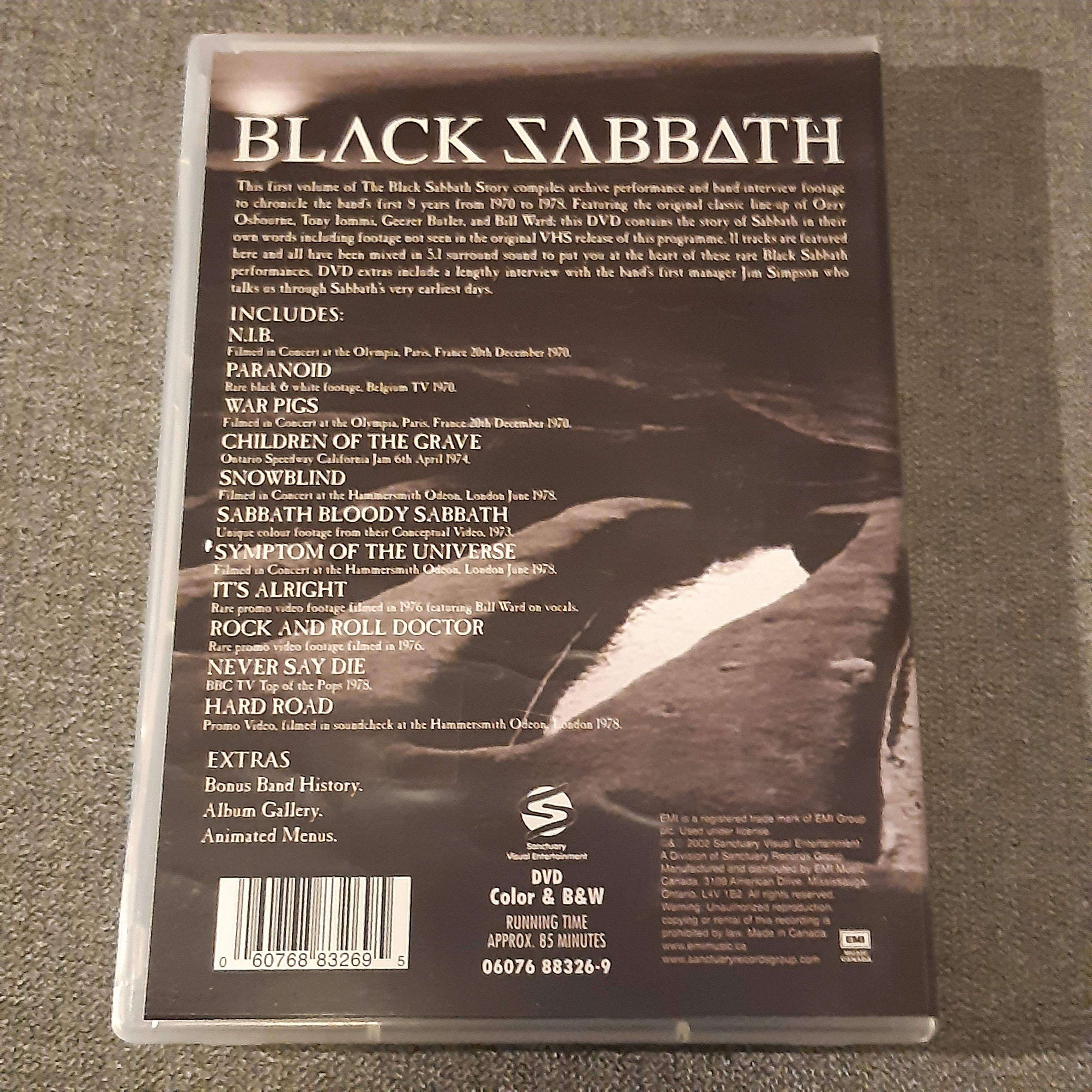 Black Sabbath - The Black Sabbath Story Volume One - DVD (käytetty)