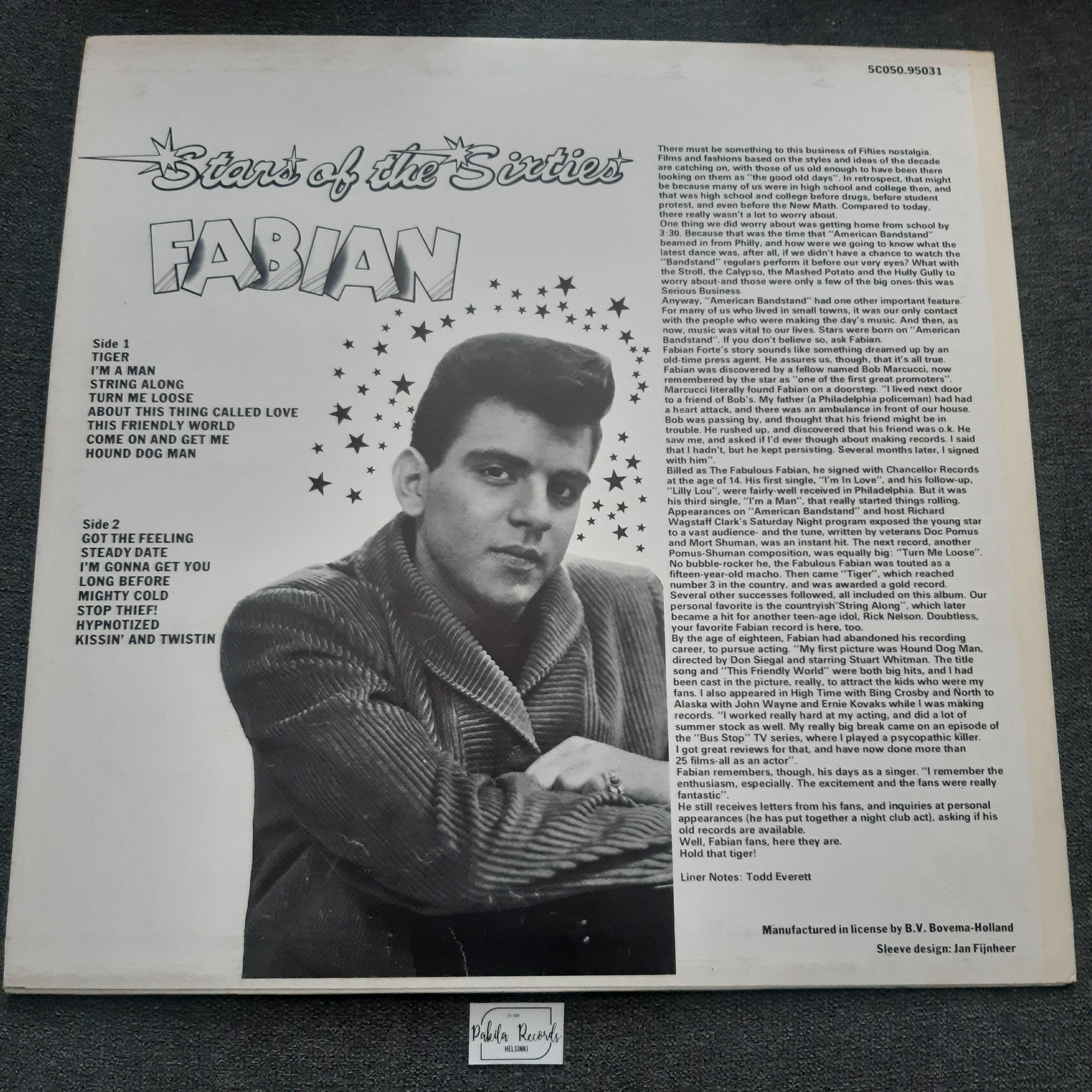 Fabian - Stars Of The Sixties - LP (käytetty)