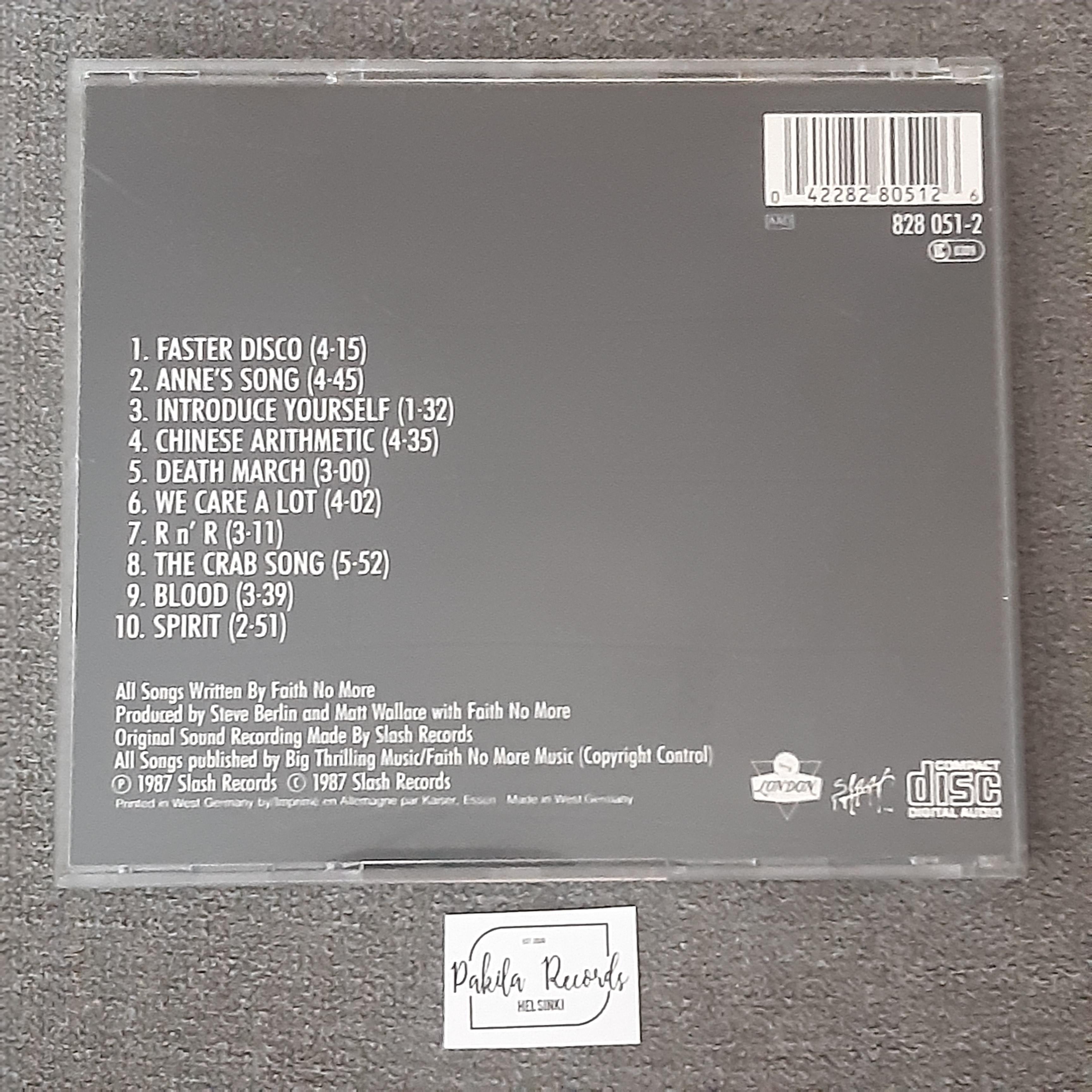 Faith No More - Introduce Yourself - CD (käytetty)